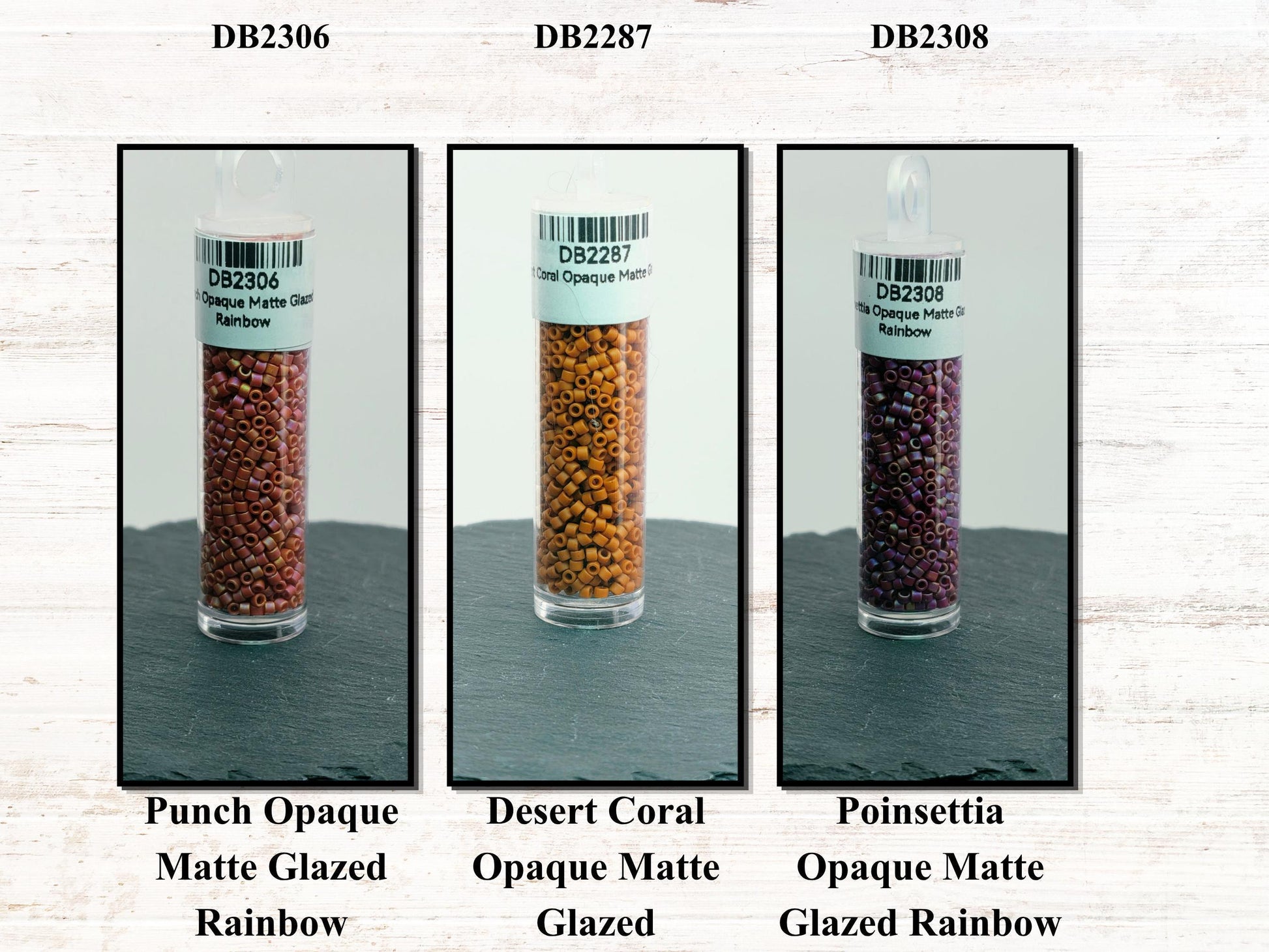 Miyuki Delica 11/0 Opaque Matte Glazed Seed Beads | Frosted Cylinder Beads | Pick Your Color or Full Set | 7g