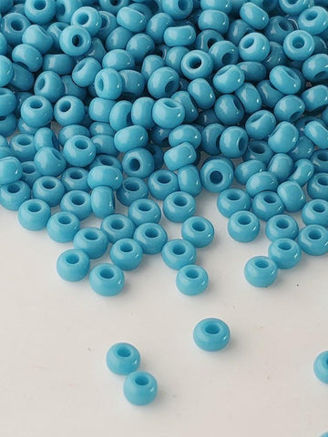 Opaque Light Turquoise | Size 8 | 15g | Preciosa-Ornela Glass Seed Beads