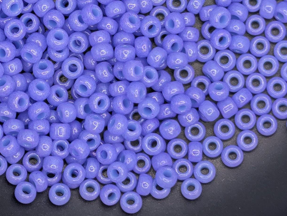 Miyuki 11/0 Seed Beads, Blue Purple Opaque Luster (20g, Japanese Glass)