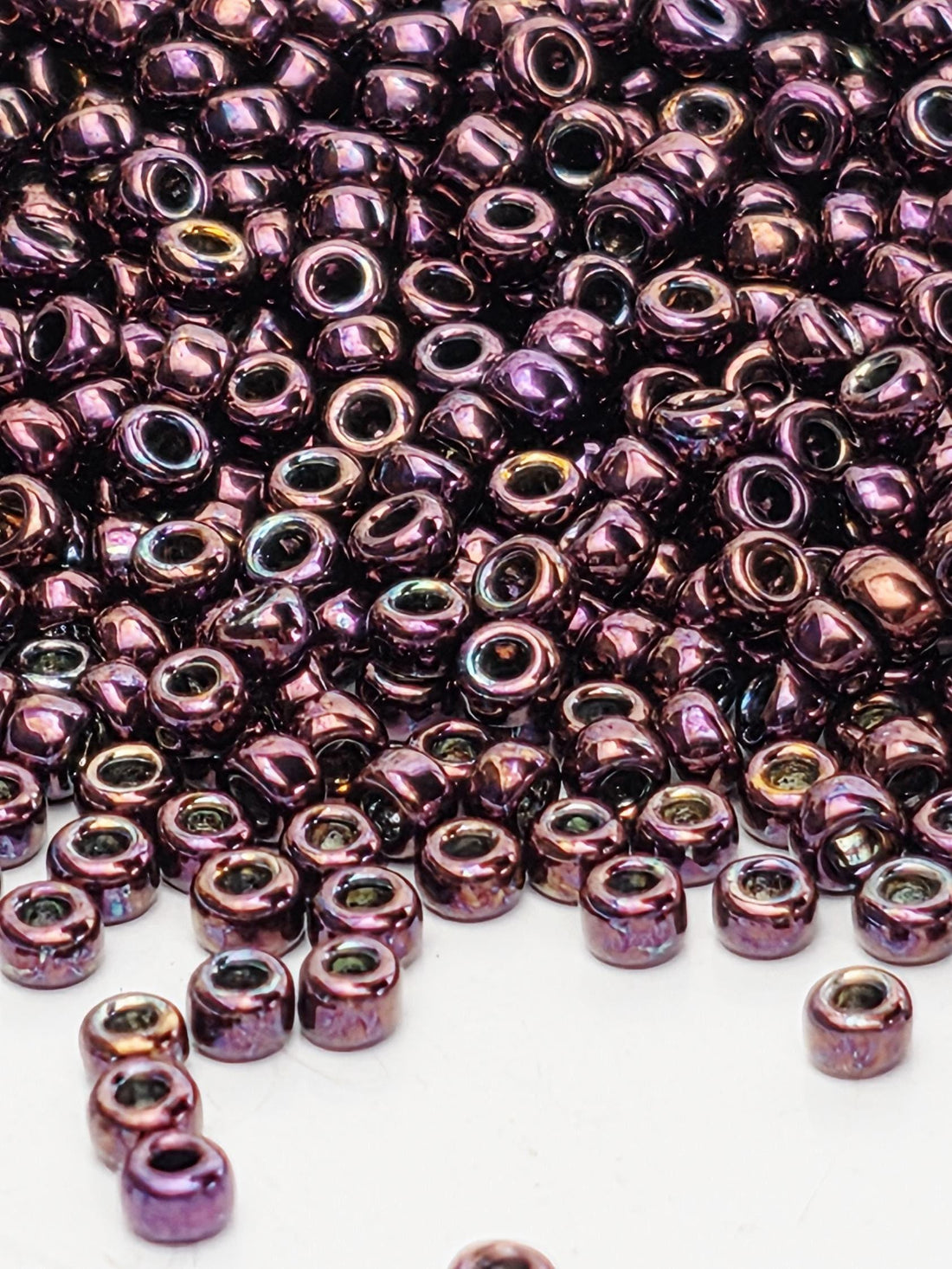 Miyuki Rocaille Size 11 | Dark Wine Metallic Rainbow | 20g Pkg