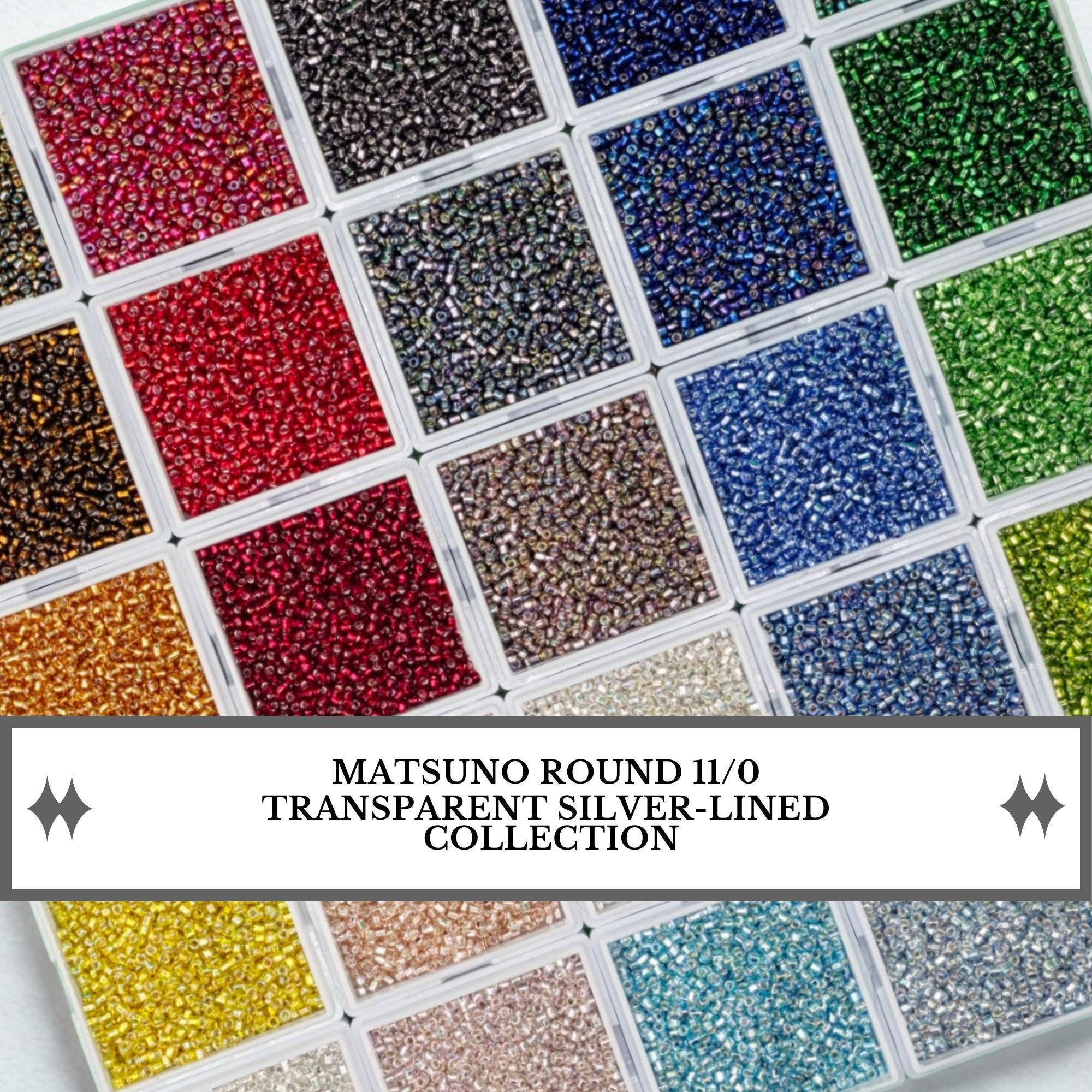 Seed Beads: Matsuno Transparent Silver Lined (11/0, 15g)