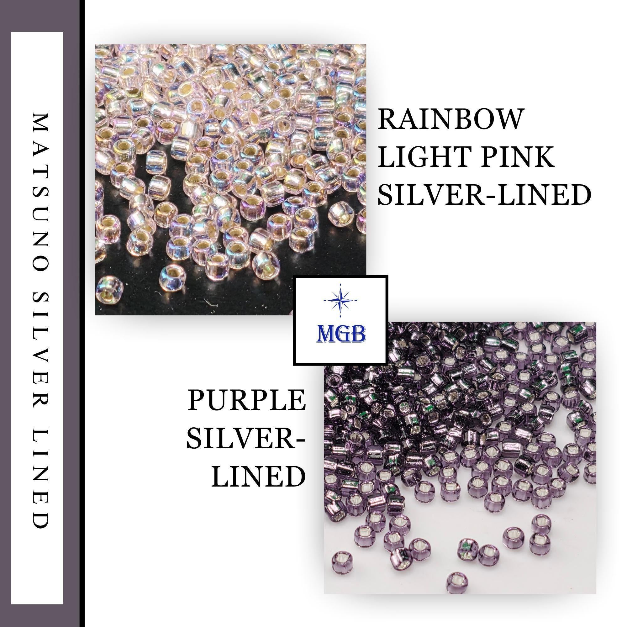 Seed Beads: Matsuno Transparent Silver Lined (11/0, 15g)