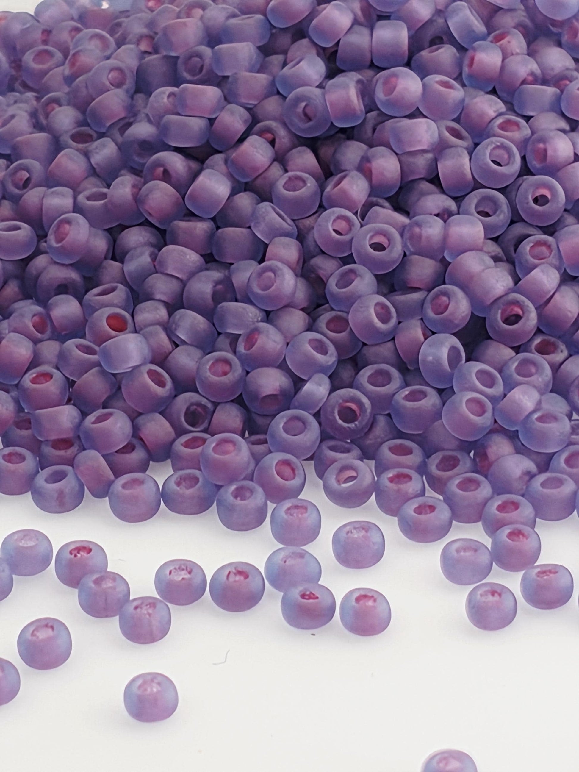 Japanese Seed Beads: Frosted Matte Blue Lilac - Size 11/0
