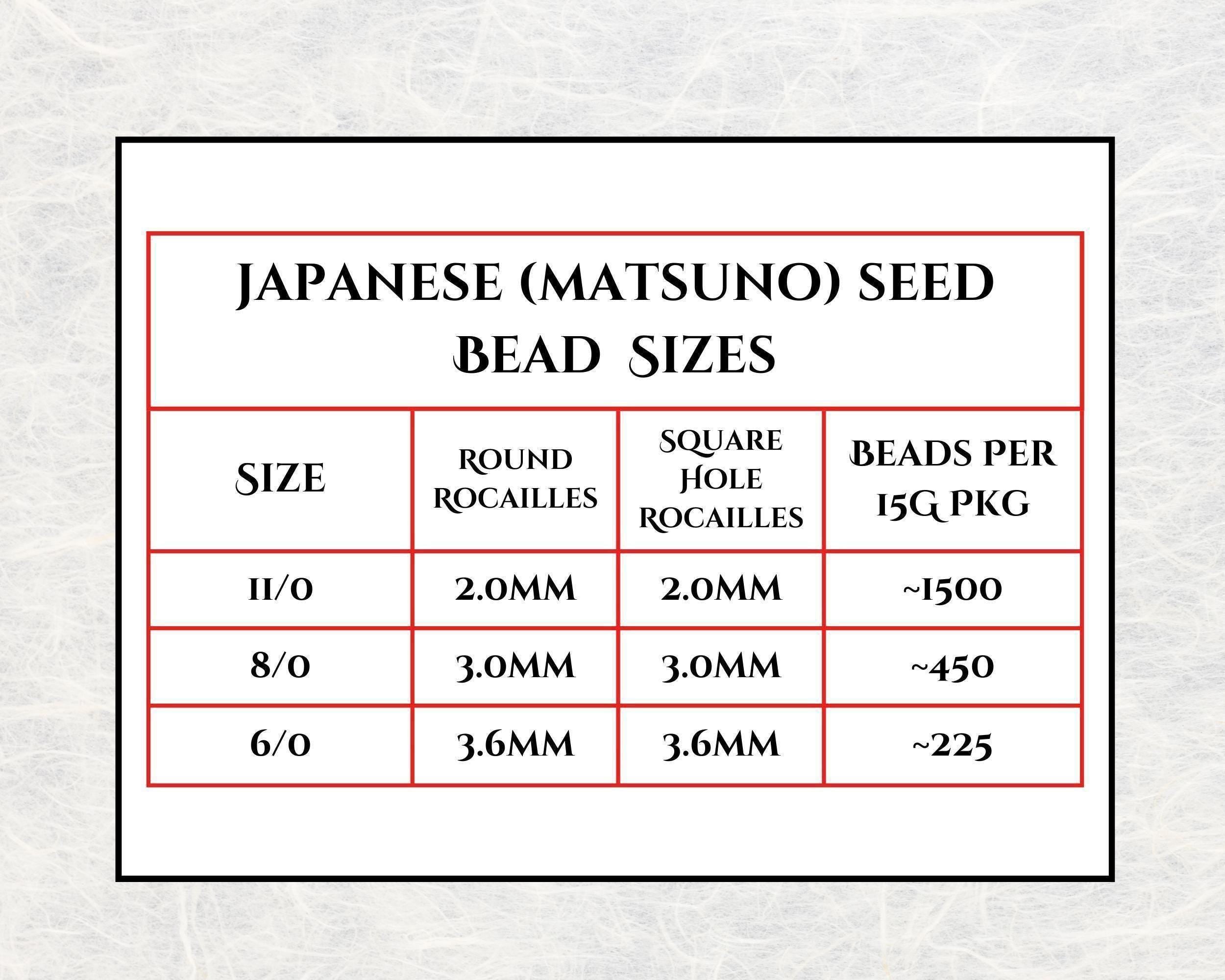 Gold With Silver Lining Size Matte Matsuno Seed Beads | Size 11/0 (2mm) | 15g, ~1650 pcs
