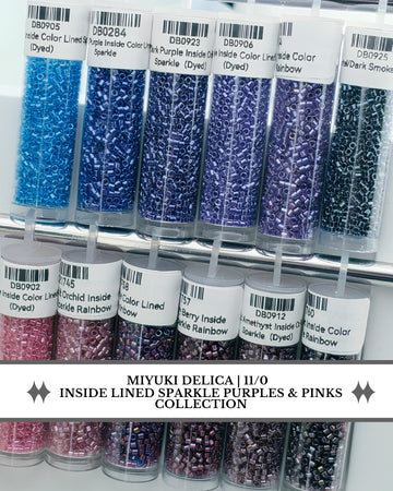 Pink/Purples Lined Sparkle