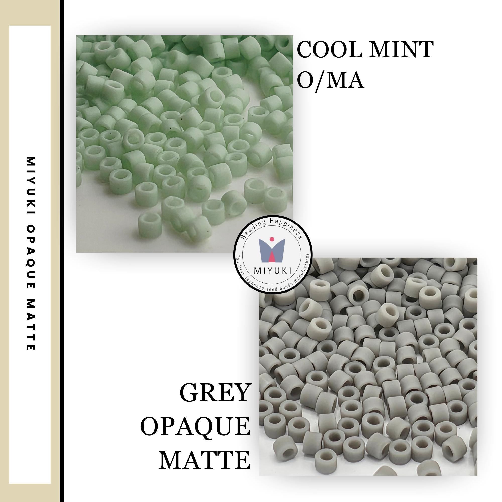 Japanese Glass Seed Beads: Opaque Matte Miyuki Delica - Size 11/0, 7g Tube