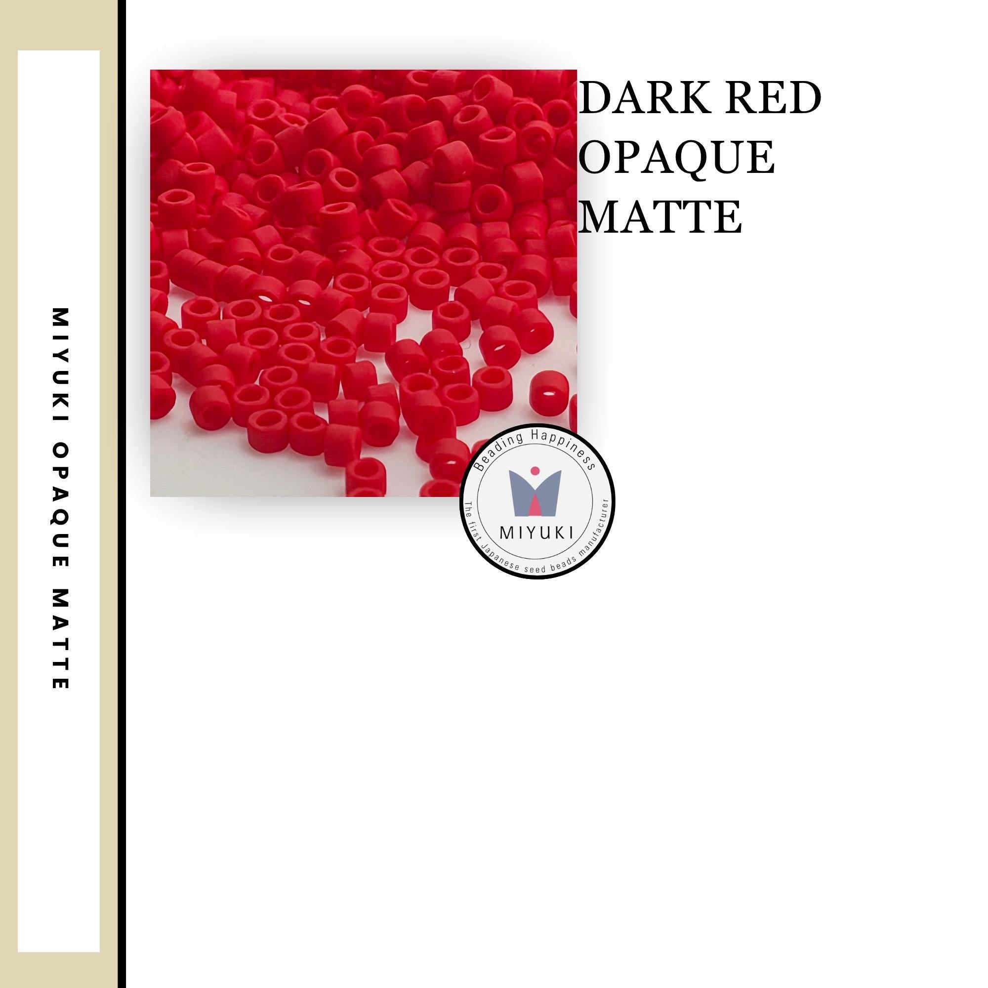 Japanese Glass Seed Beads: Opaque Matte Miyuki Delica - Size 11/0, 7g Tube
