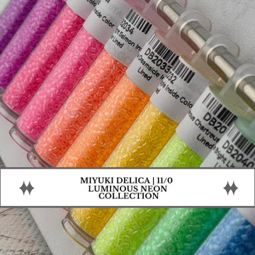 Miyuki Delica Luminous Bright/Neon Collection | 7g Tubes | Choose from 10 Colors or the Collection
