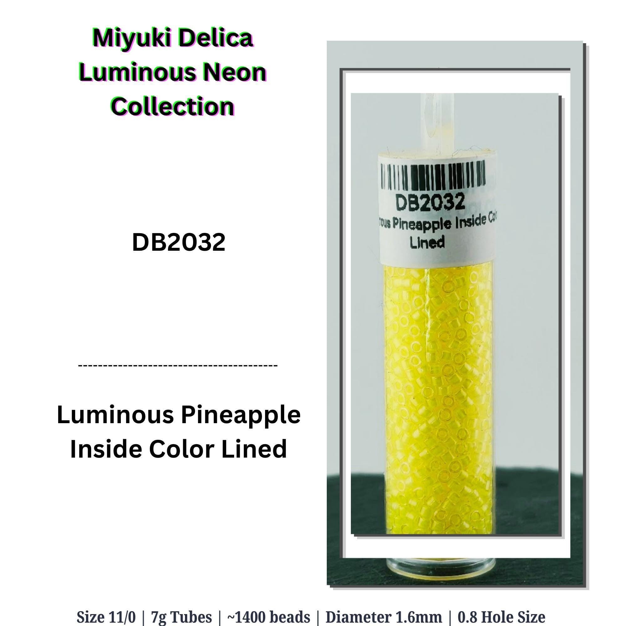 Miyuki Delica Luminous Bright/Neon Collection | 7g Tubes | Choose from 10 Colors or the Collection