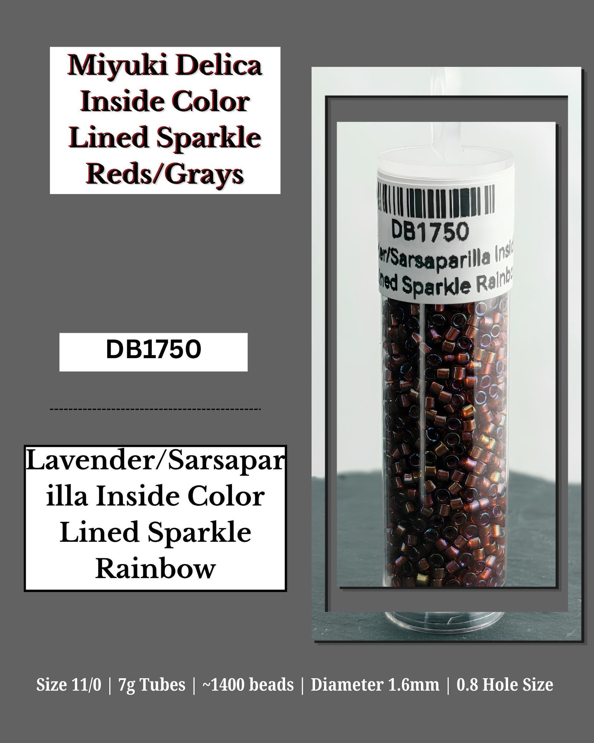 Grey/Red Sparkle