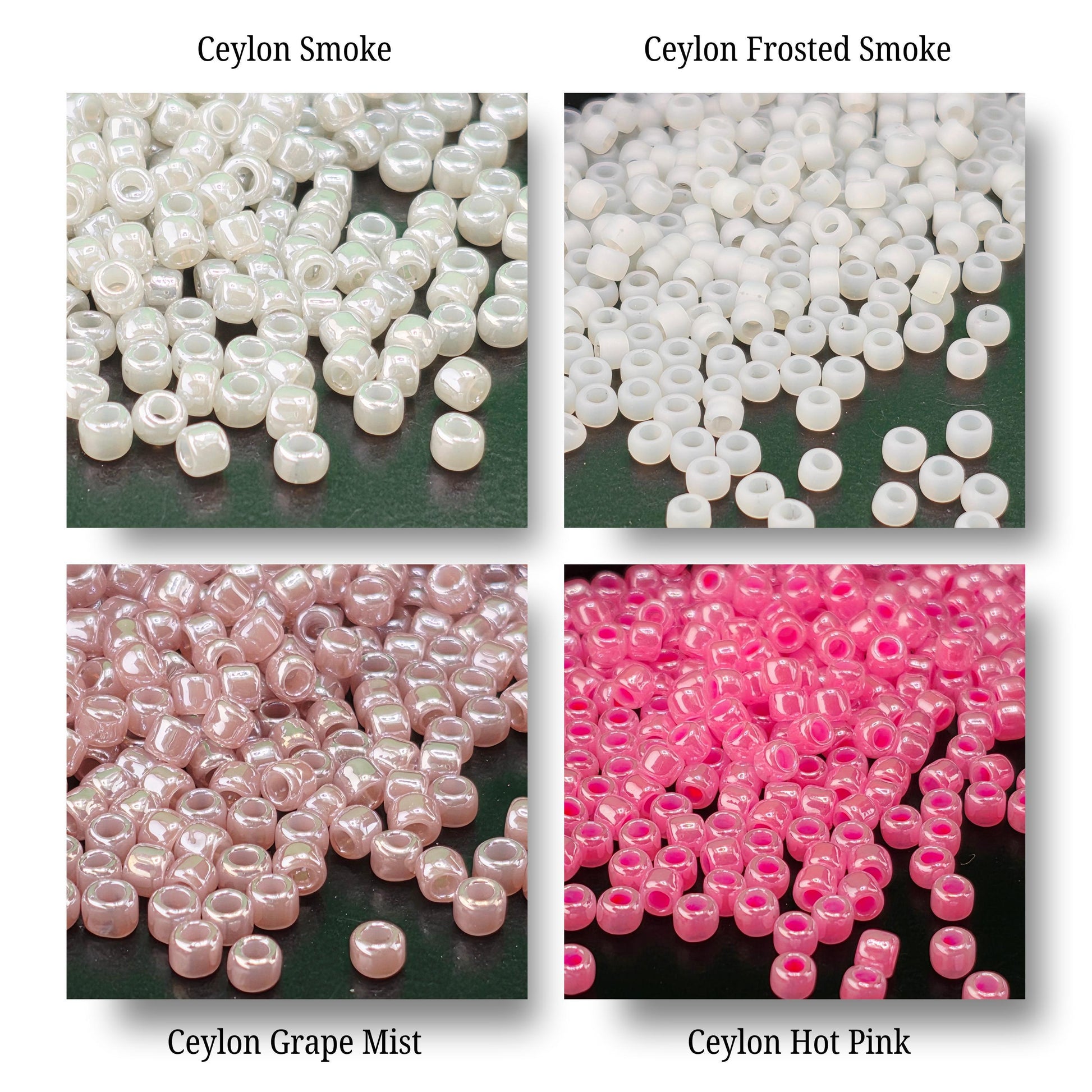Ceylon Size 8 Toho Japanese Glass Seed Beads - 2.5" Tube