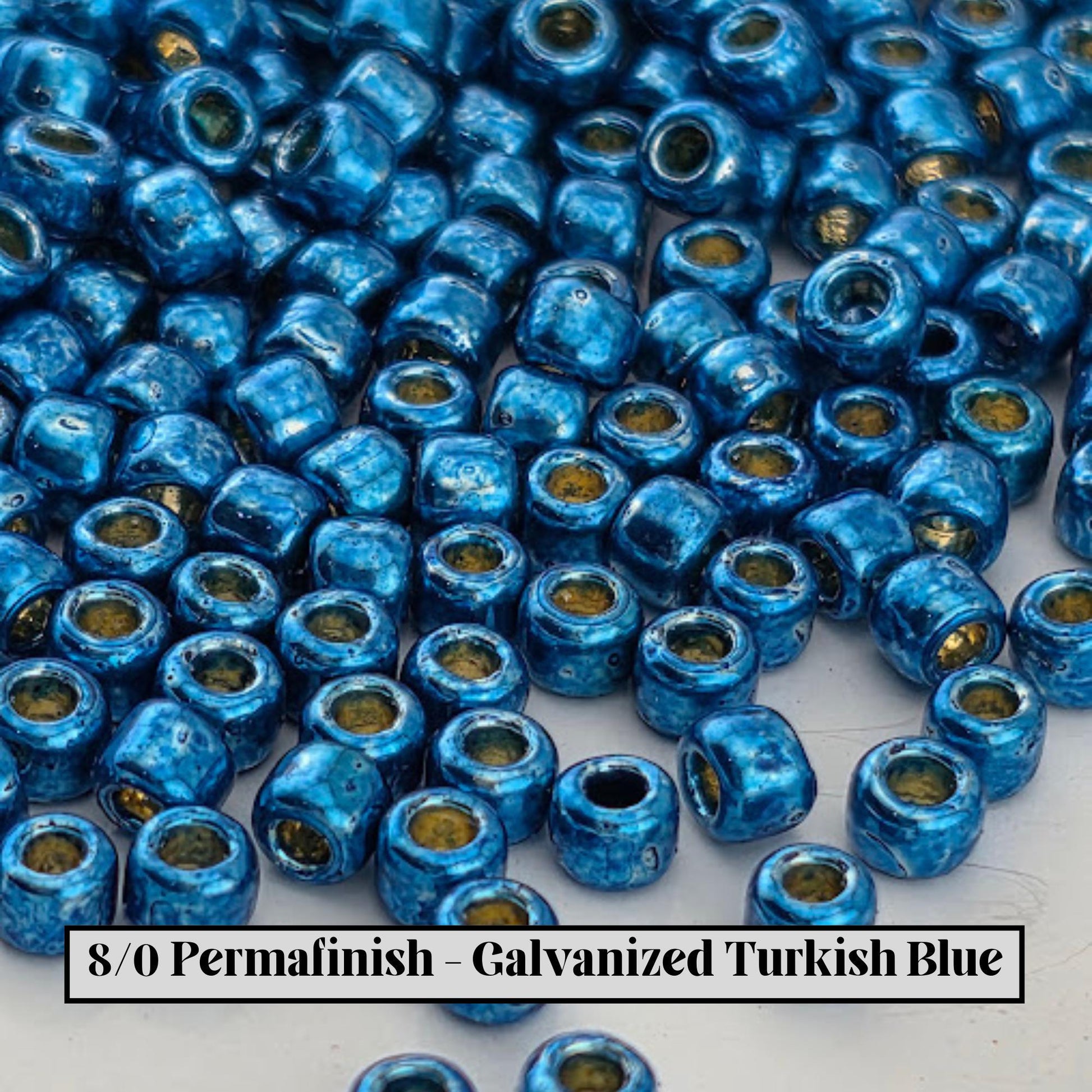 TOHO Round 8/0 Galvanized 2.5" tubes