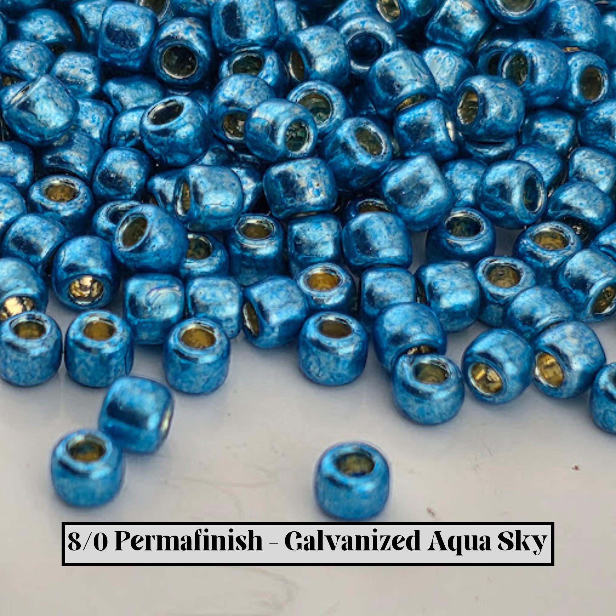 TOHO Round 8/0 Galvanized 2.5" tubes