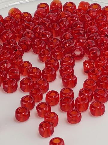 TOHO Round 6/0 Tube 2.5" : Transparent Siam Ruby