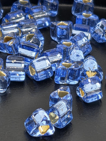 TOHO Triangle 3/0 Silver-Lined Lt Sapphire 2.5 Tube