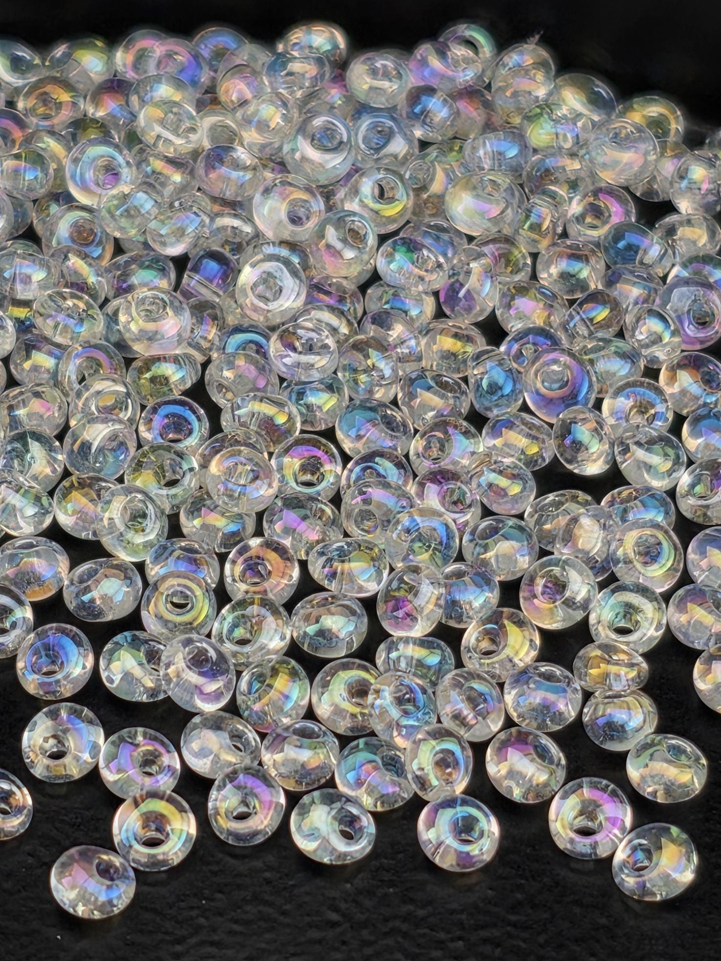 TOHO Magatmas 3mm Tube 2.5" : Transparent-Rainbow Crystal