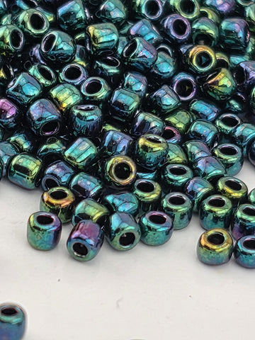 TOHO Round 11/0 Higher-Metallic June Bug 2.5 Tube
