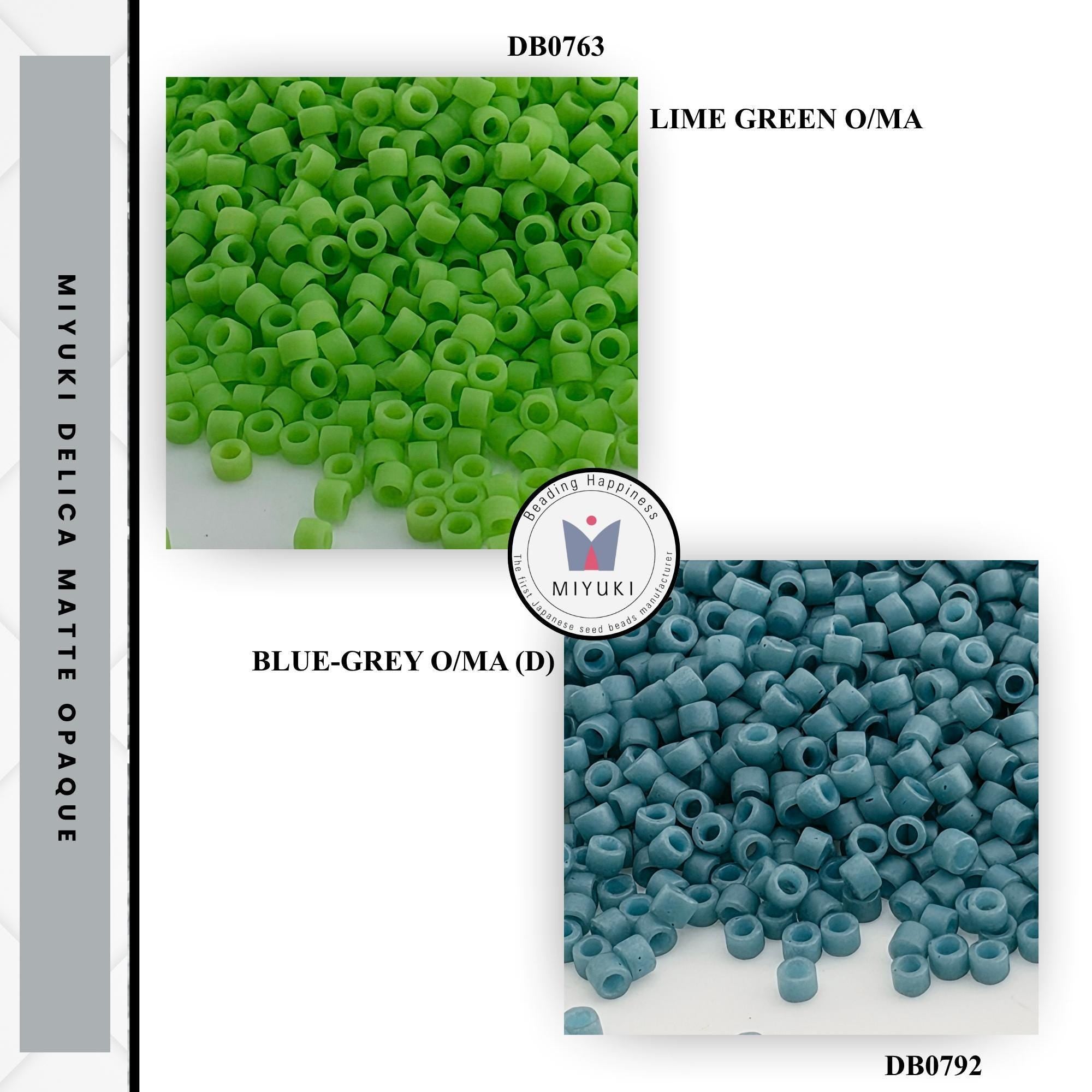 Matte Opaque Miyuki Delica Beads Size 11/0 | Matte Seed Beads for Loom Weaving Peyote Stitch Jewelry Making Kit