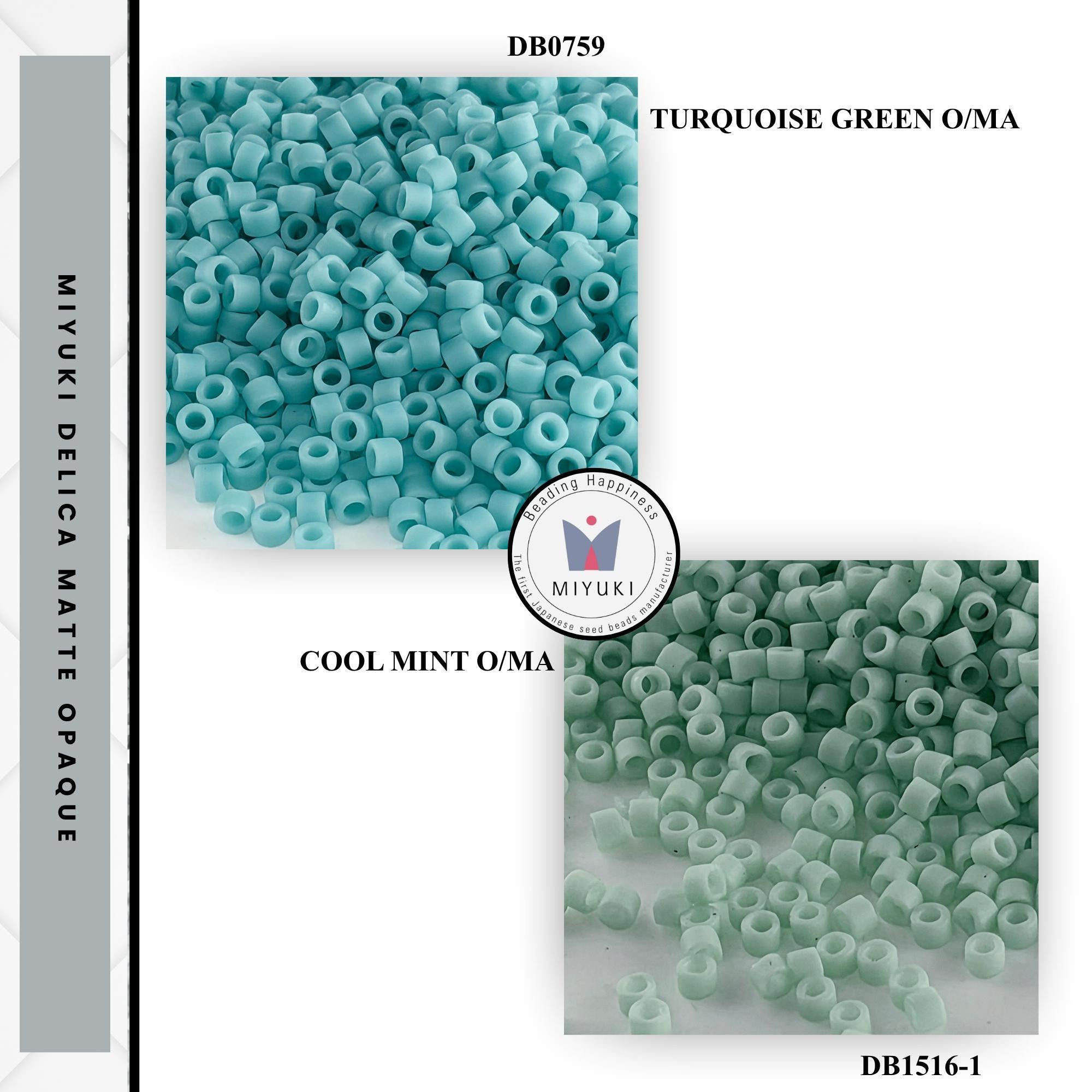 Matte Opaque Miyuki Delica Beads Size 11/0 | Matte Seed Beads for Loom Weaving Peyote Stitch Jewelry Making Kit