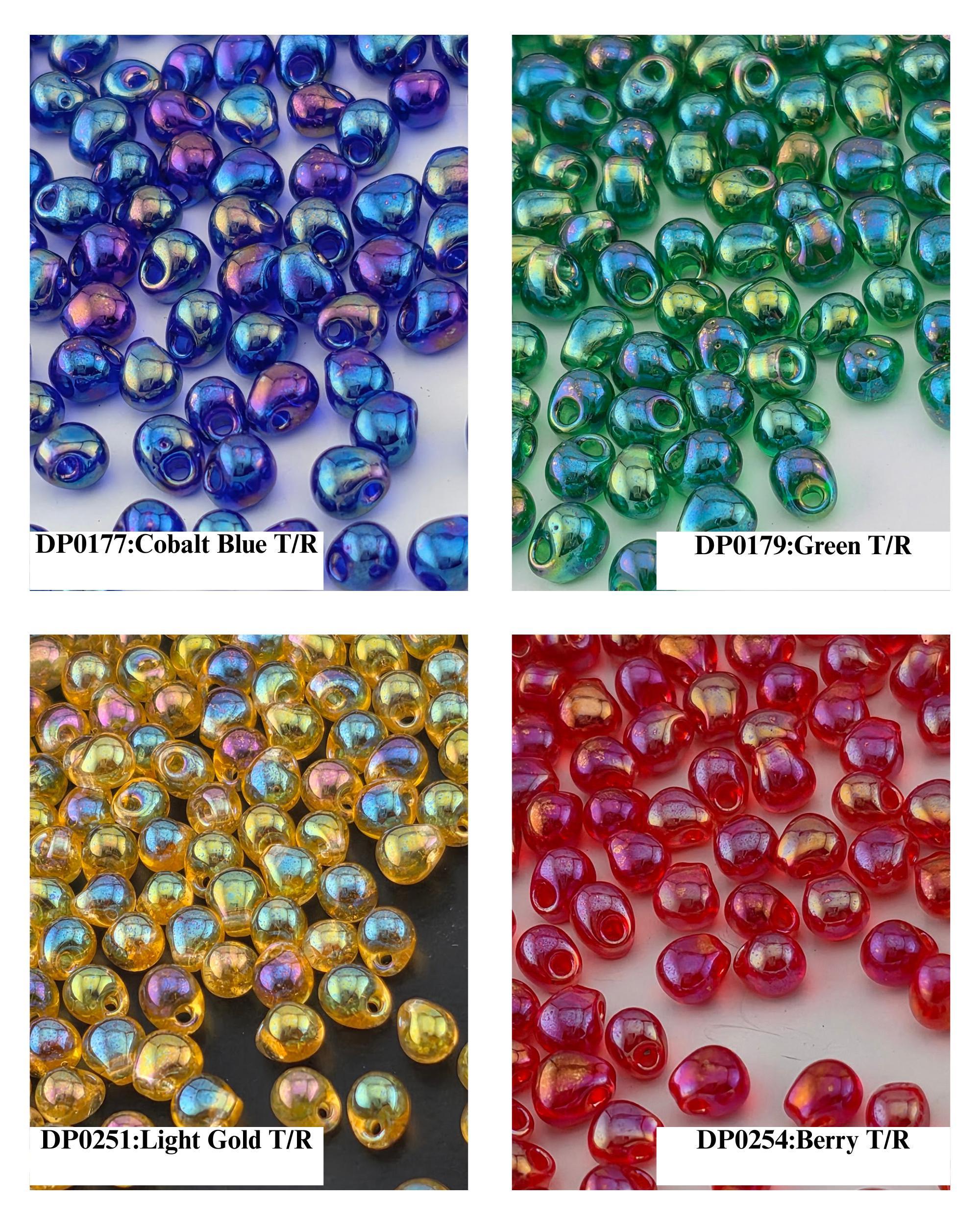 Miyuki Drop Beads 15g Tube - 3.4mm DP - Japanese Glass Seed Beads - Choice of 44 Colors or Full Collection Set - Bulk Supply for Bead Soup
