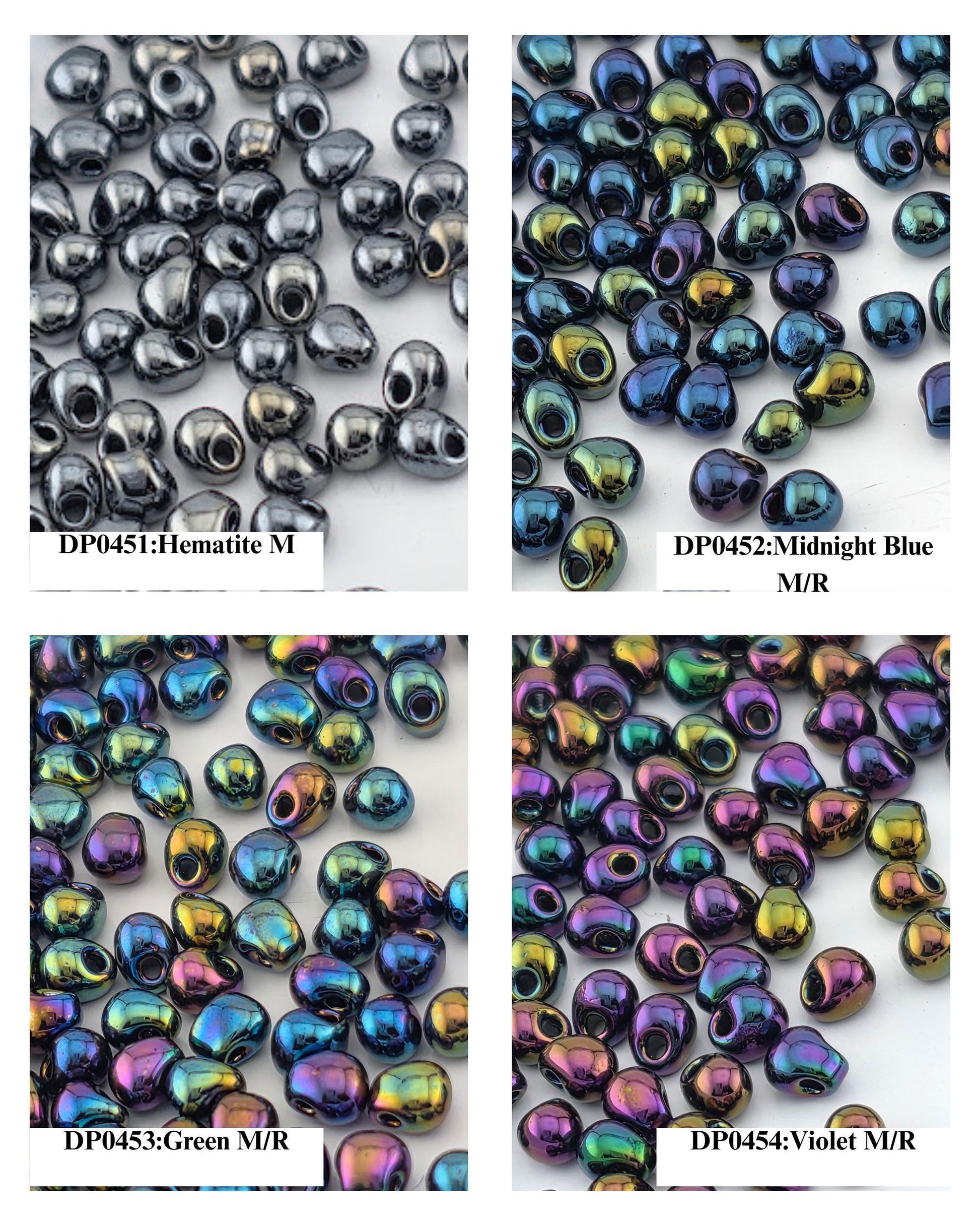 Miyuki Drop Beads 15g Tube - 3.4mm DP - Japanese Glass Seed Beads - Choice of 44 Colors or Full Collection Set - Bulk Supply for Bead Soup