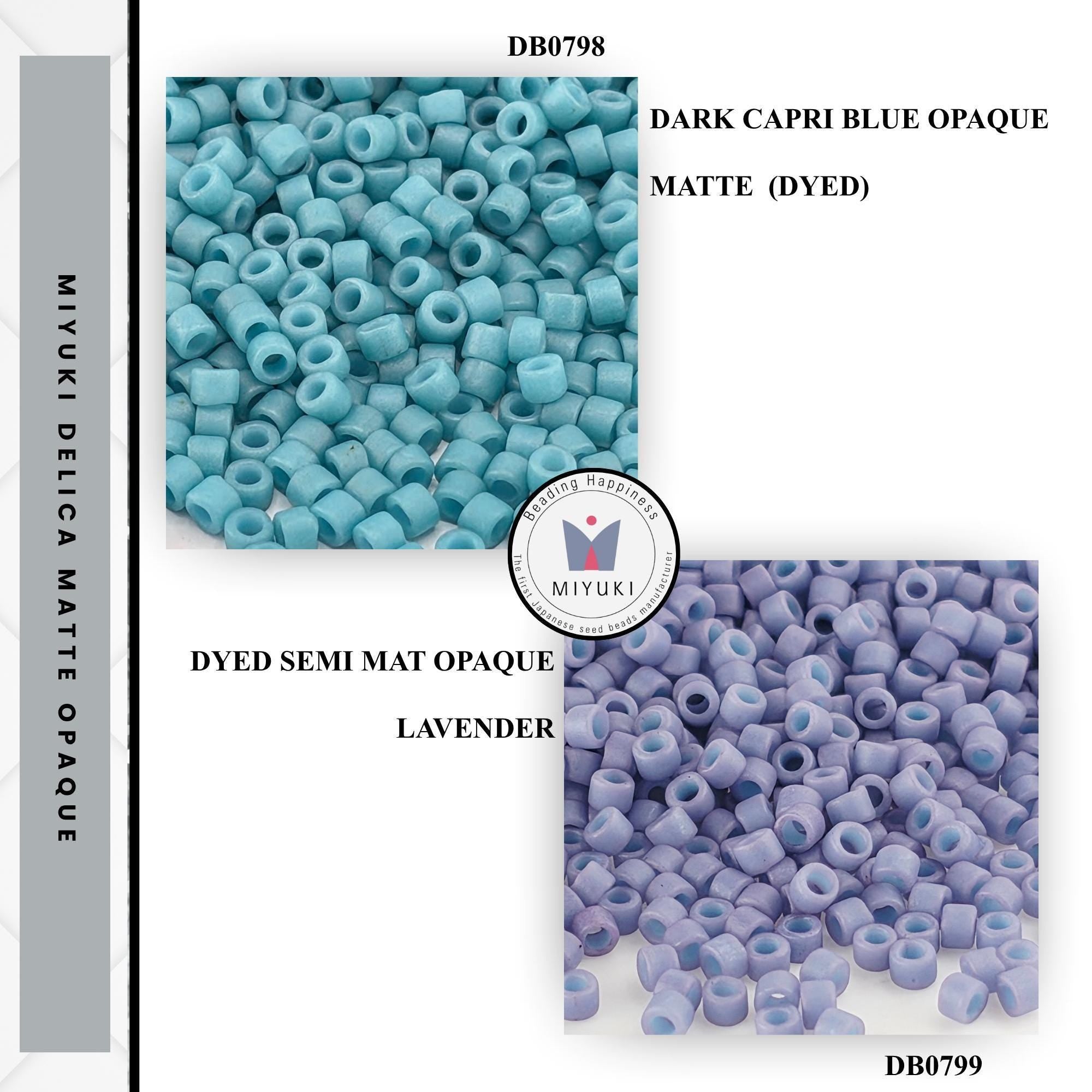 Matte Opaque Miyuki Delica Beads Size 11/0 | Matte Seed Beads for Loom Weaving Peyote Stitch Jewelry Making Kit
