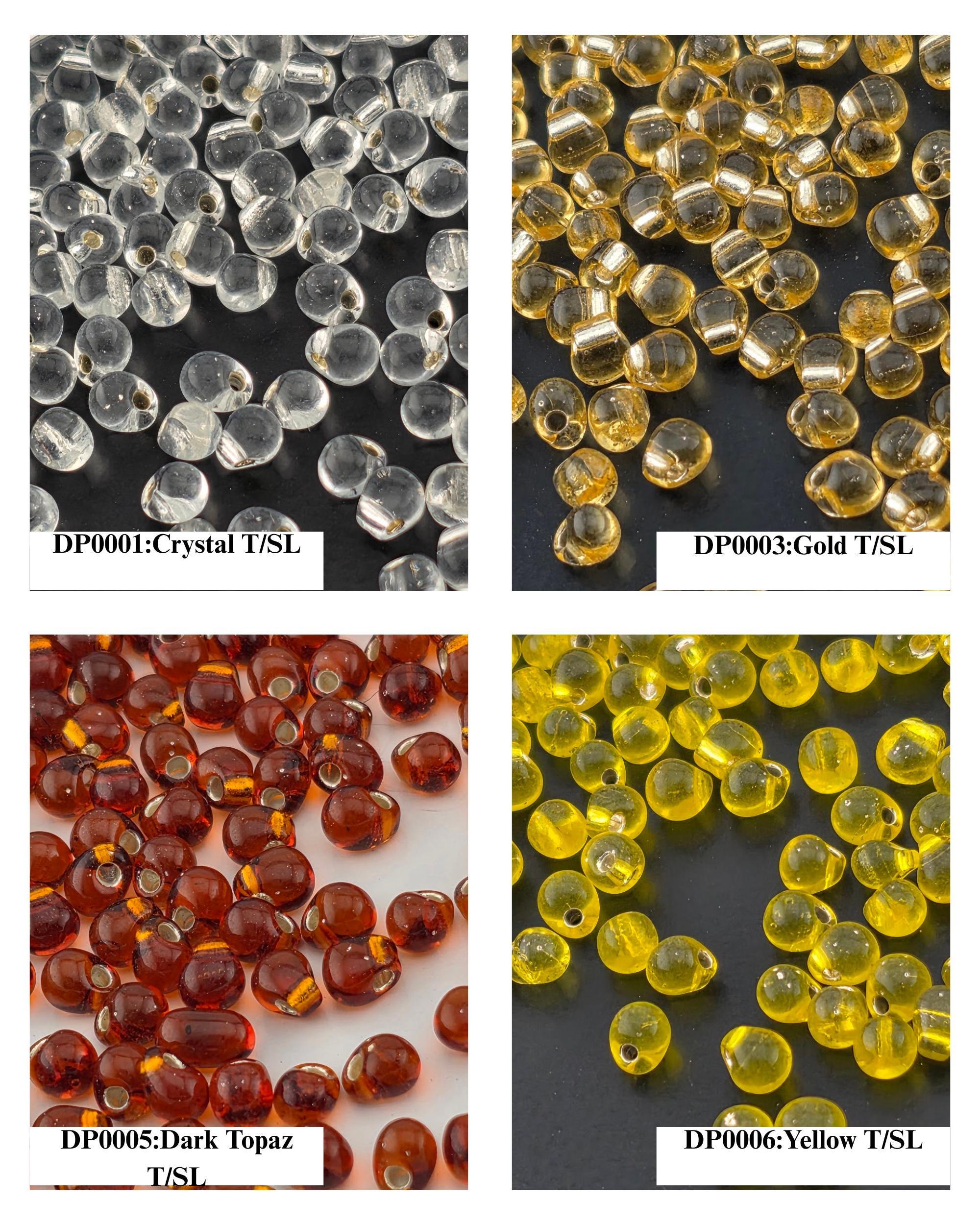 Miyuki Drop Beads 15g Tube - 3.4mm DP - Japanese Glass Seed Beads - Choice of 44 Colors or Full Collection Set - Bulk Supply for Bead Soup