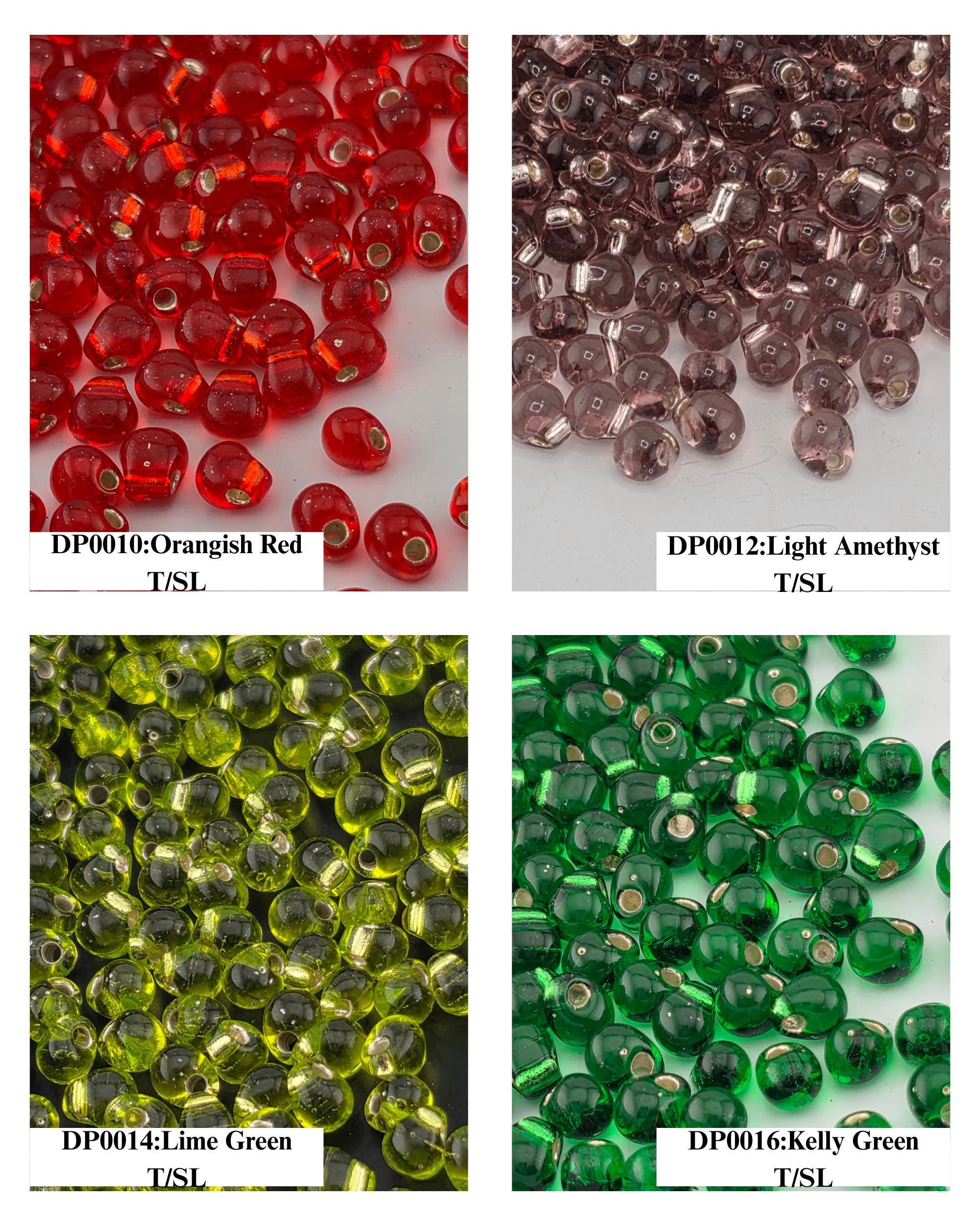 Miyuki Drop Beads 15g Tube - 3.4mm DP - Japanese Glass Seed Beads - Choice of 44 Colors or Full Collection Set - Bulk Supply for Bead Soup