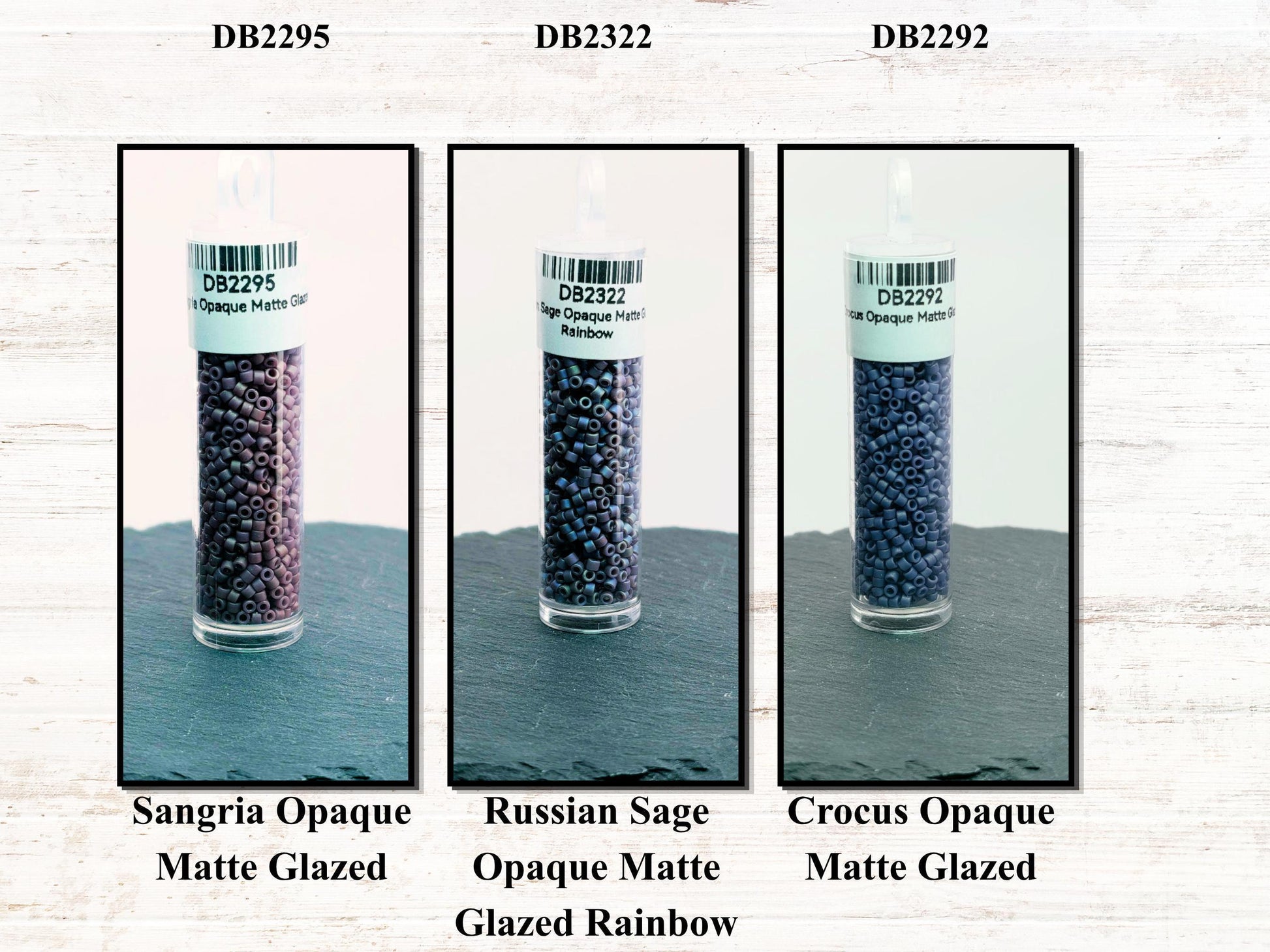 Miyuki Delica 11/0 Opaque Matte Glazed Seed Beads | Frosted Cylinder Beads | Pick Your Color or Full Set | 7g