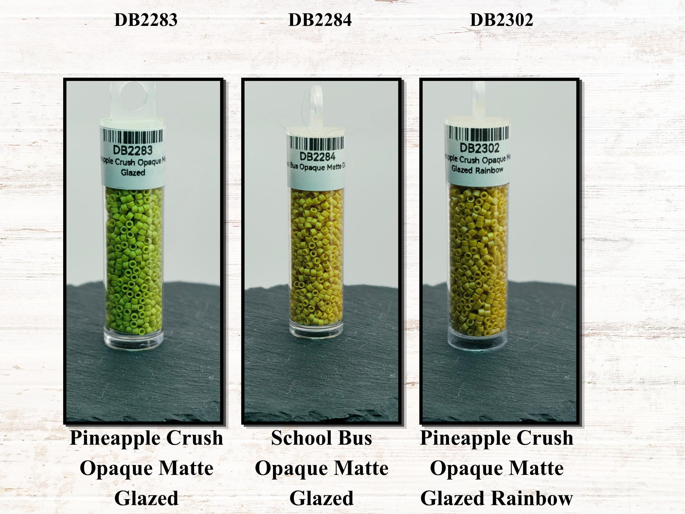 Miyuki Delica 11/0 Opaque Matte Glazed Seed Beads | Frosted Cylinder Beads | Pick Your Color or Full Set | 7g