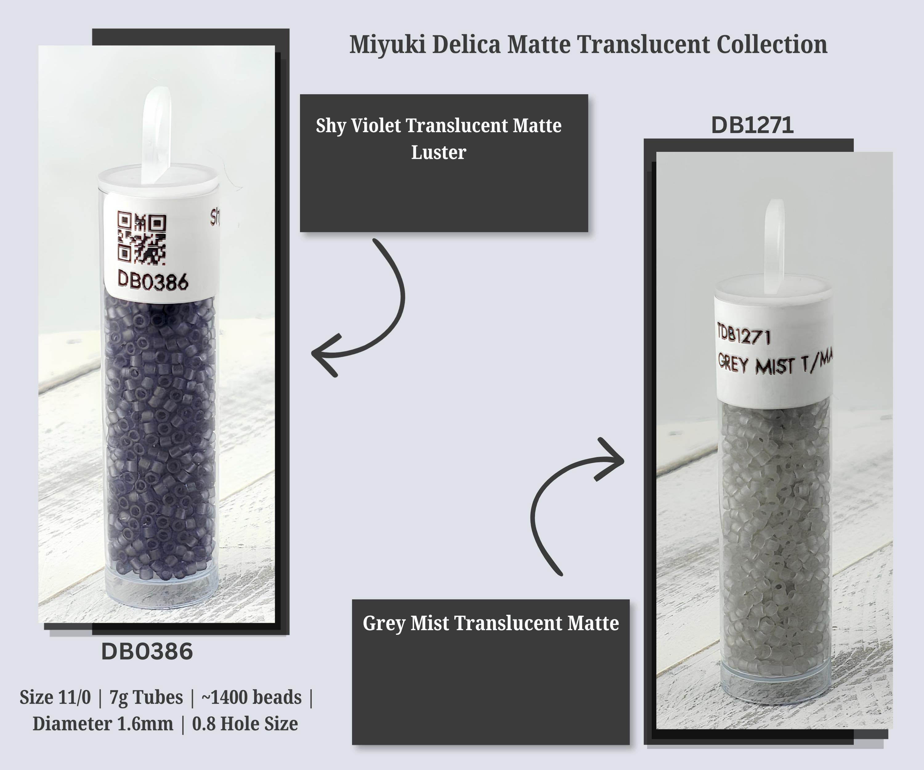 The image is a collage of two images, each showing a transparent mat with different colored beads. The collage includes text descriptions for the beads and the transparent mat, providing information about the beads and the mat.