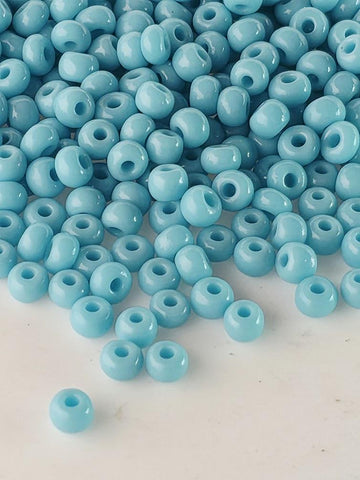 Opaque Light Turquoise | Size 8 | 15g | Preciosa-Ornela Glass Seed Beads