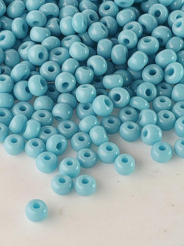 Opaque Light Turquoise Green | Size 8 | 15g | Preciosa-Ornela Glass Seed Beads