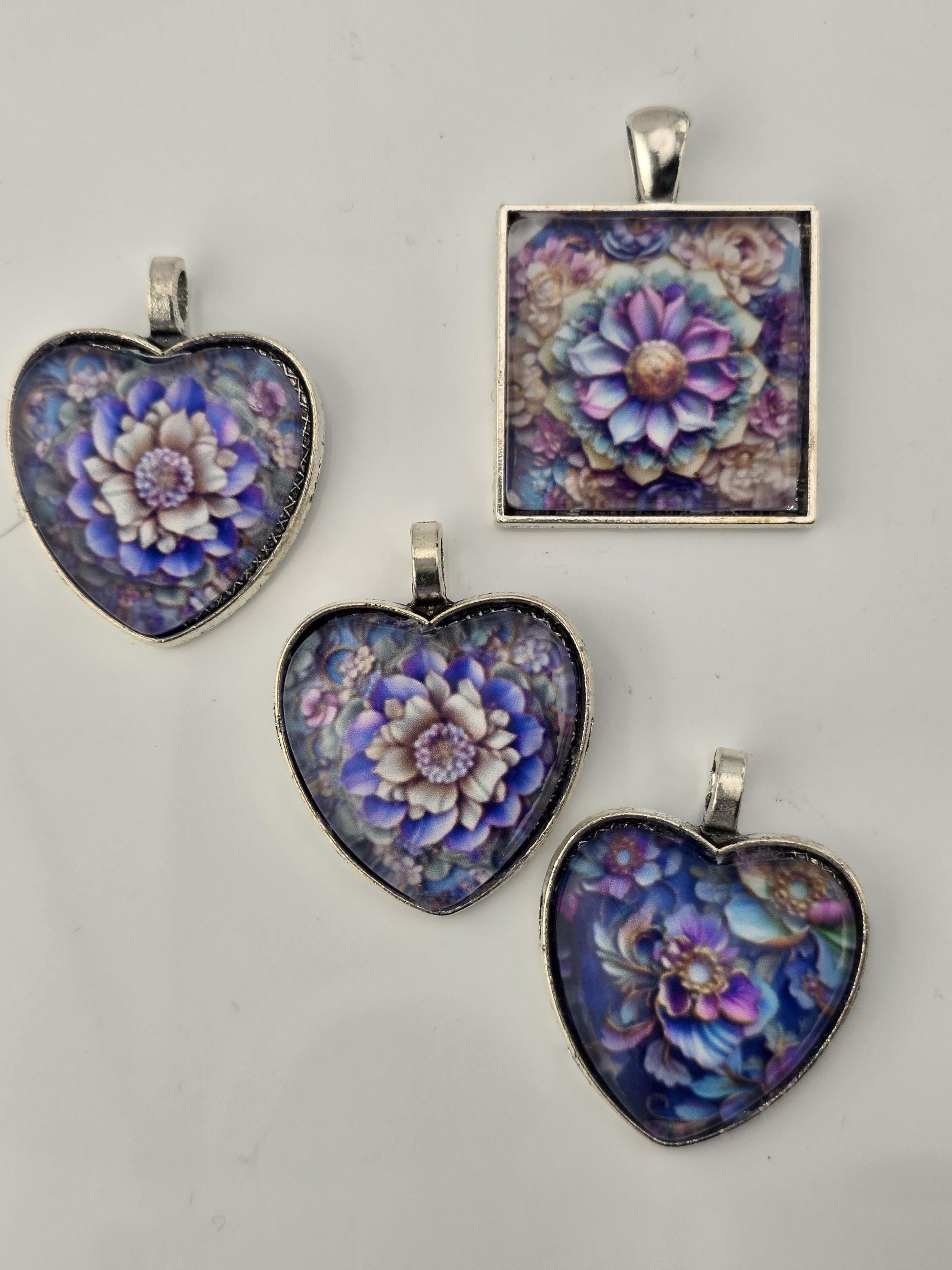 True Blue Bead Soup Mix | Cobalt Blue Glass Beads | Murano Heart and Sentiment Charm Pendants | DIY Jewelry Making | Learise Curated Mix