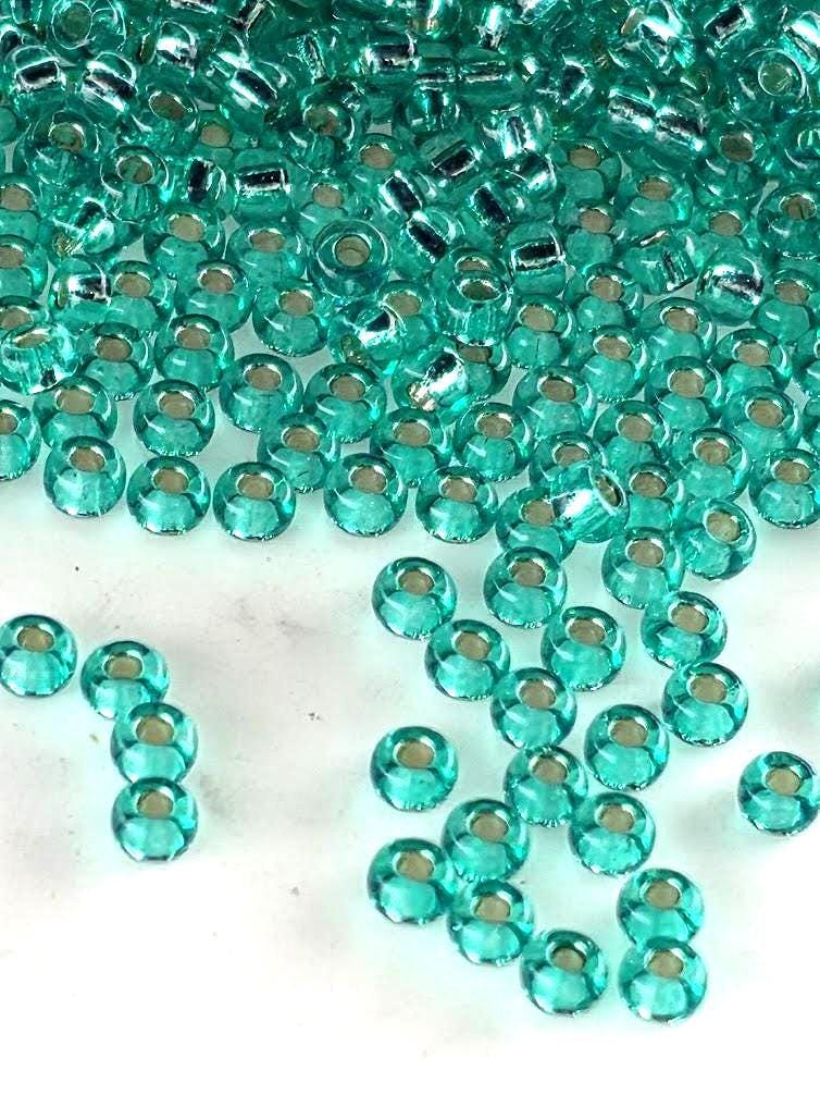 Miyuki Seed Beads 11/0 - Dark Aqua Silver Lined, 20g Pack