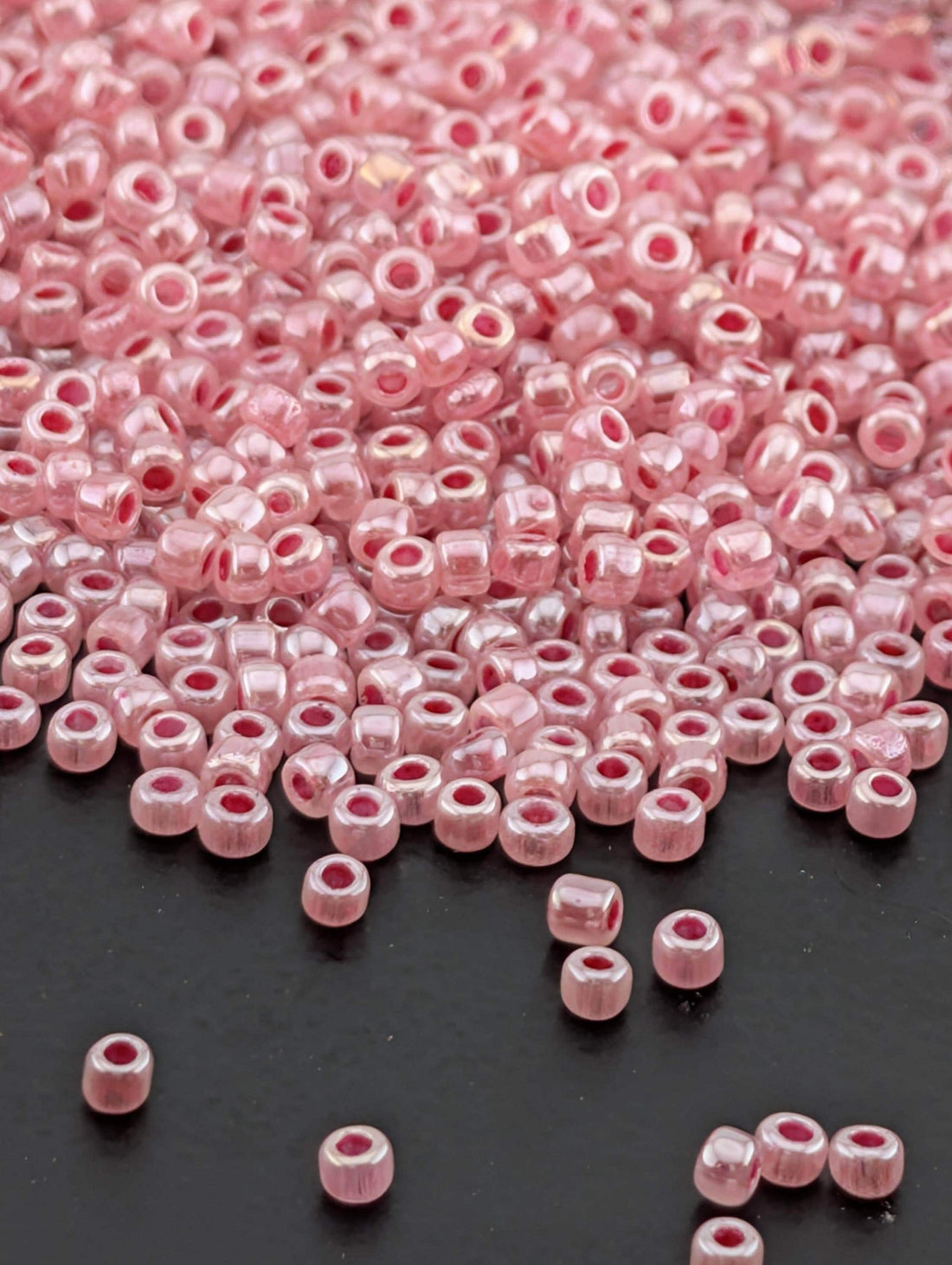 Rose Opaque Ceylon Pastel Matsuno Seed Beads | Size 11/0 (2mm) | 15g, ~1650 pcs