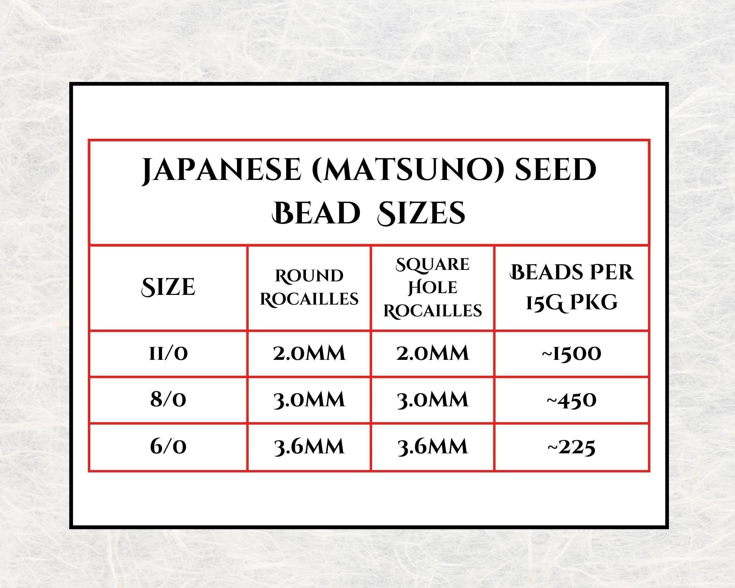 Root Beer Translucent Matte Matsuno Seed Beads | Size 11/0 (2mm) | 15g, ~1650 pcs