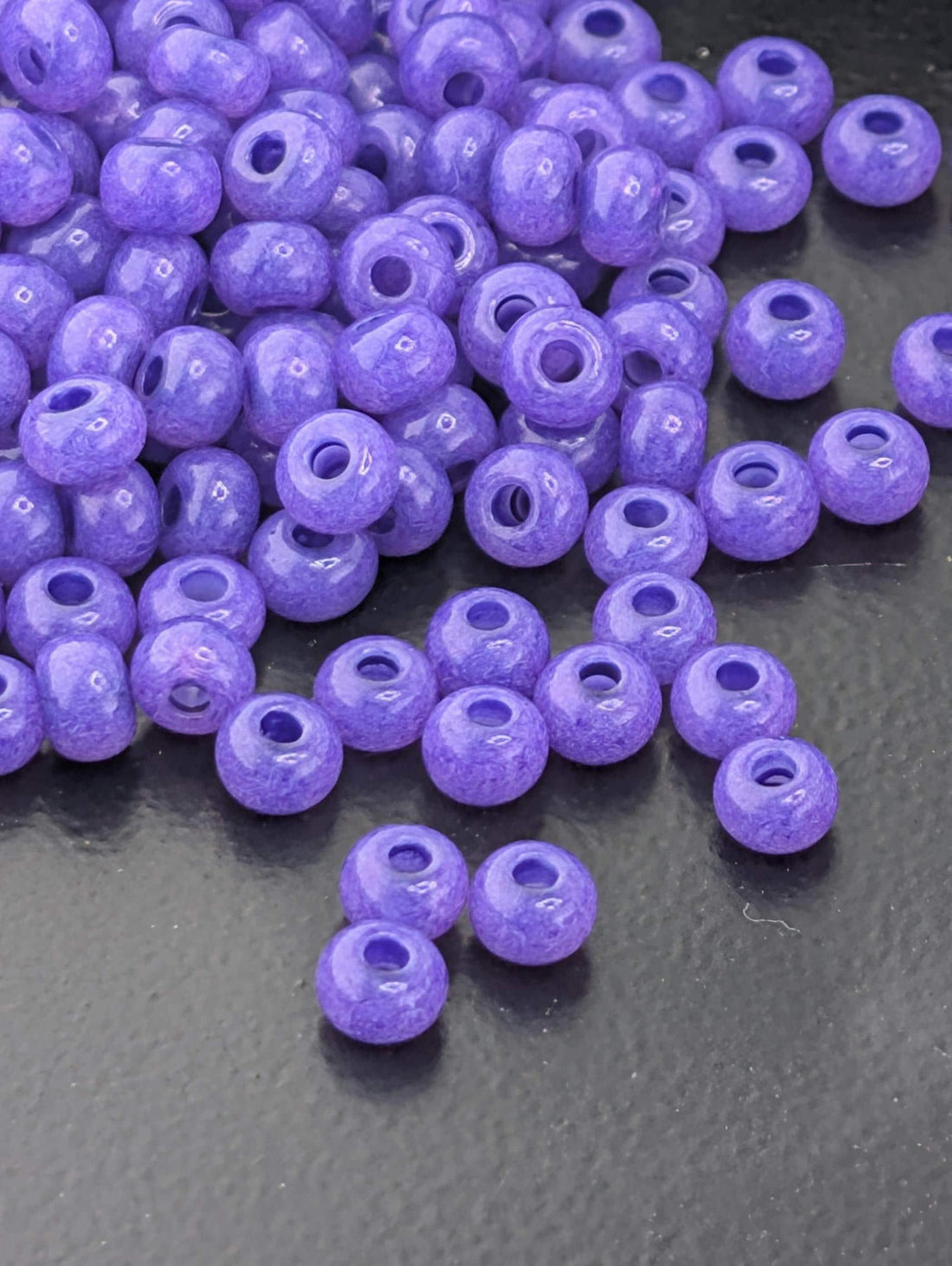 Opaque Terra-Intensive Violet Dyed | Size 6 | 20g Tube | Preciosa-Ornela Glass Seed Beads