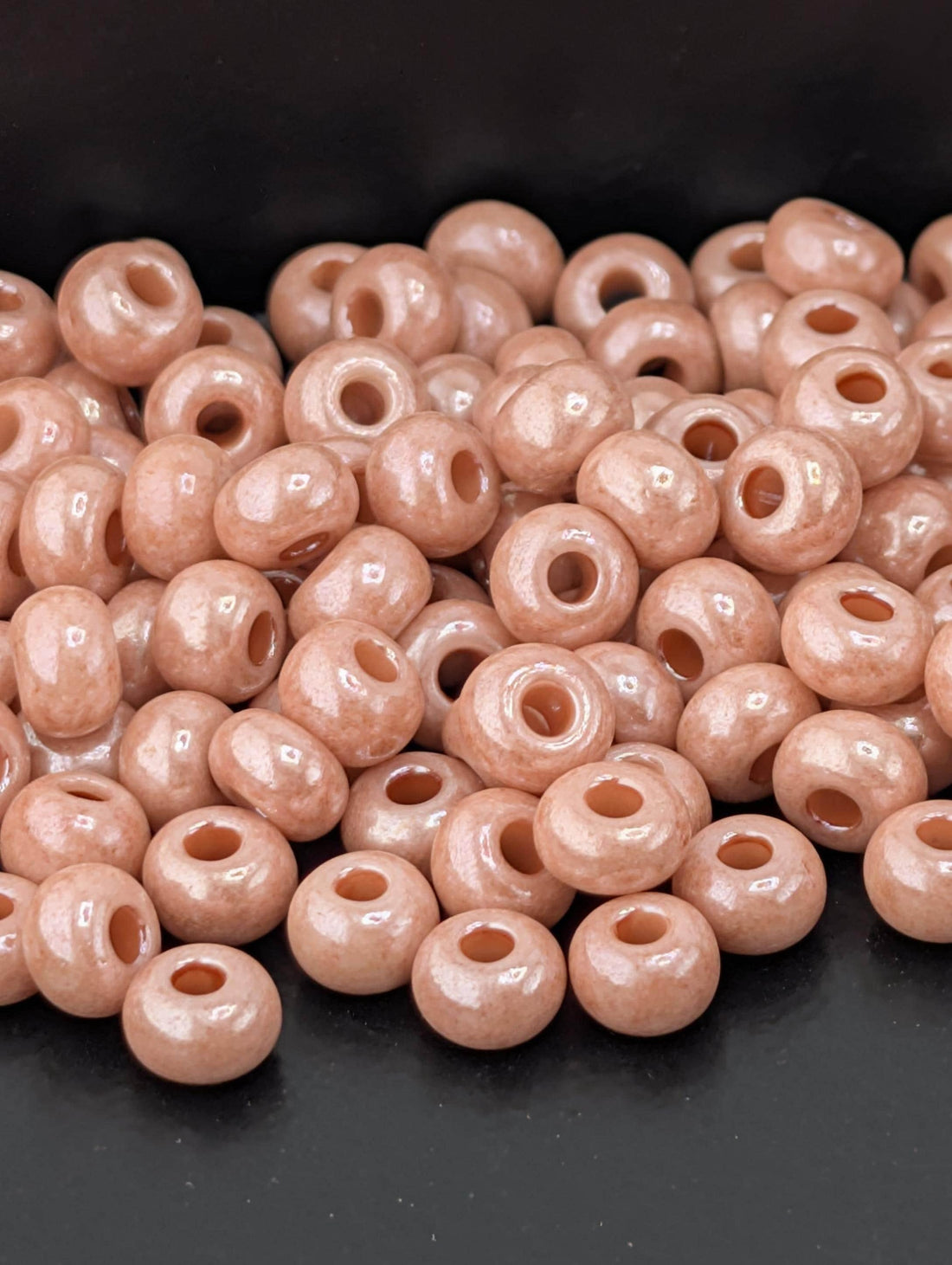 Opaque Pink Luster | Size 6 | 20g Tube | Preciosa-Ornela Glass Seed Beads