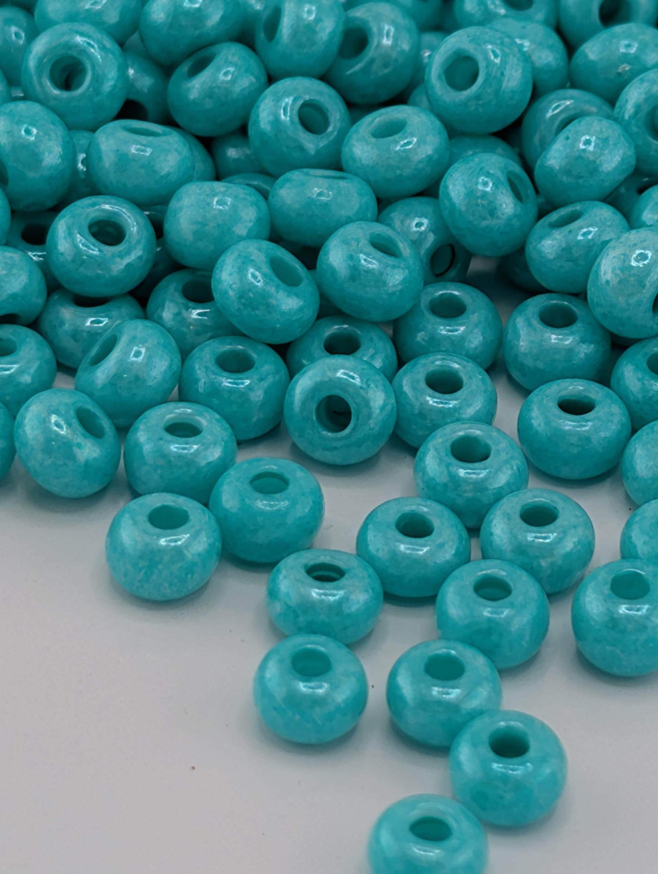 Opaque Green Dyed | Size 6 | 20g Tube | Preciosa-Ornela Glass Seed Beads