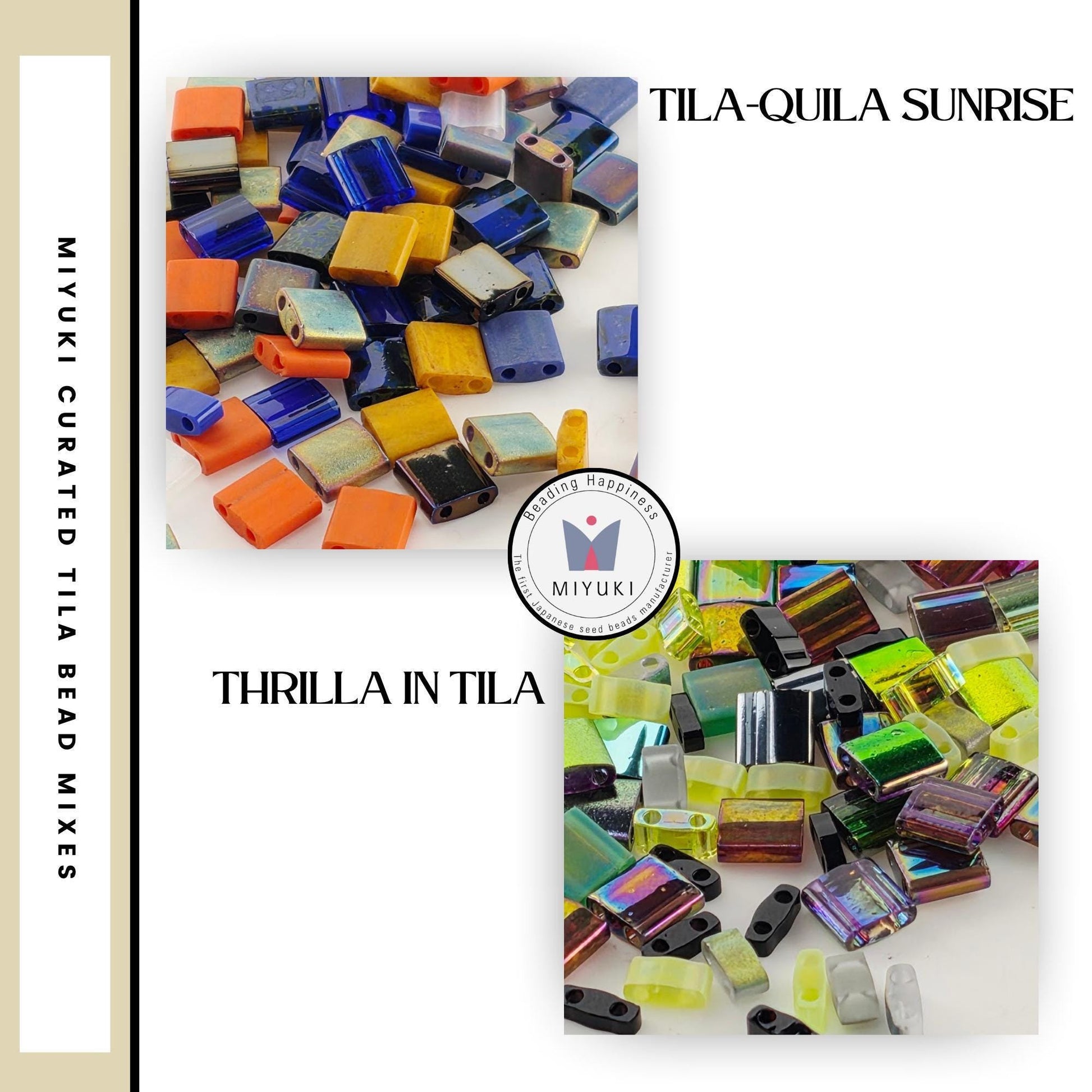 Miyuki Tila, Half-Tila & Quarter-Tila Bead Mixes | 7.5g