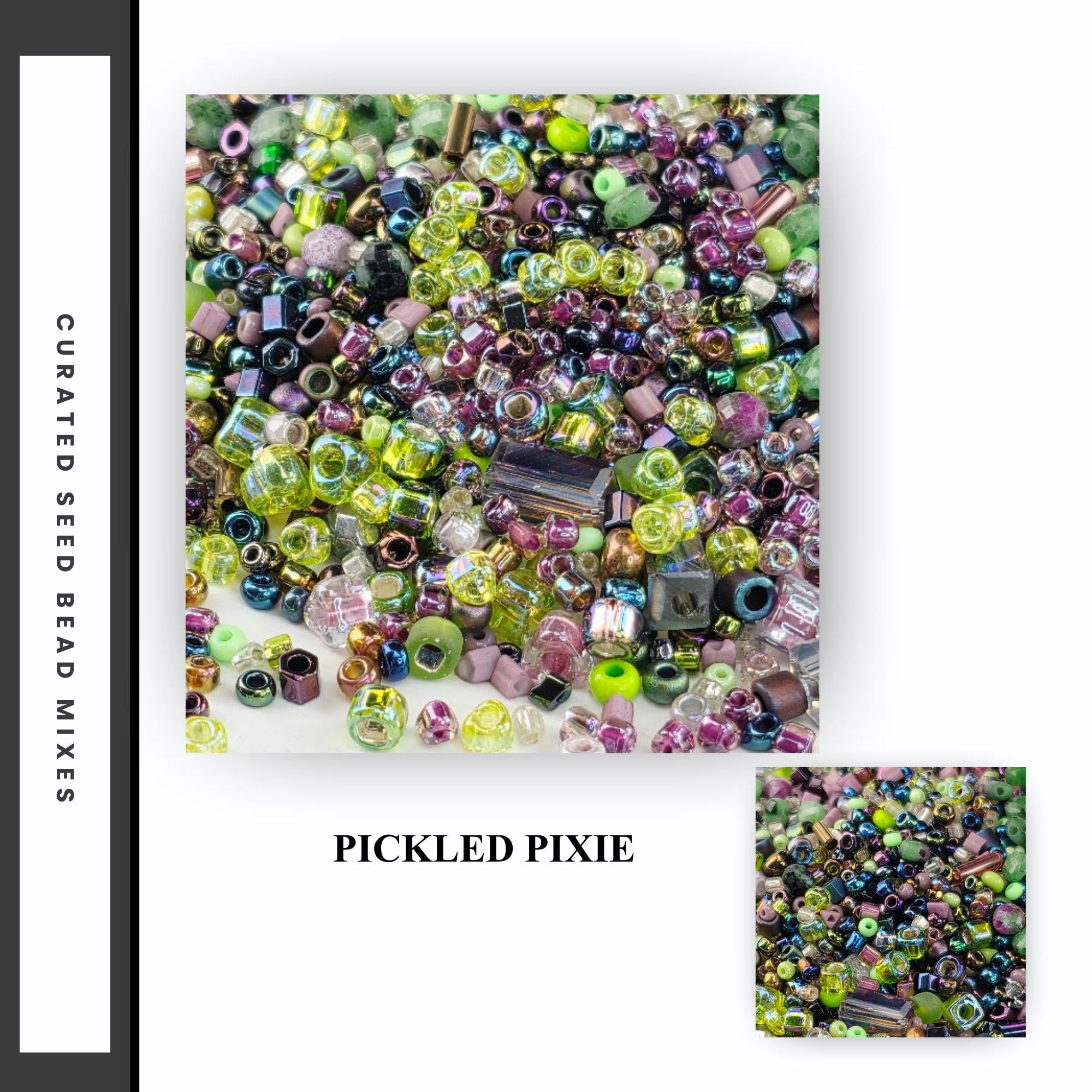 Seed Bead Mixes - Assorted Size and Shape Glass Beads for Loom Weaving, Fringe Earrings, & Jewelry Making - Multi-Color 20g Bag