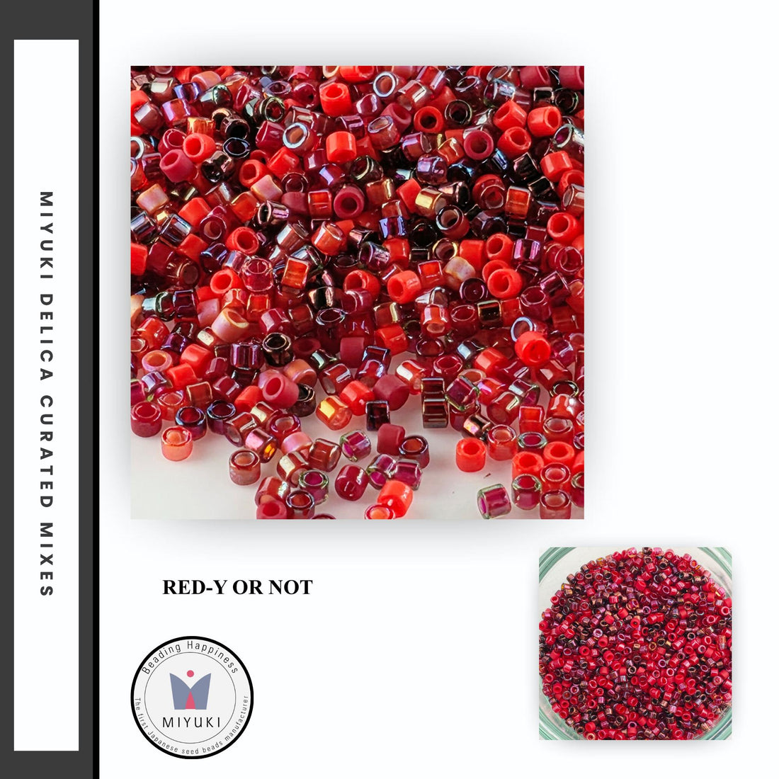a collection of colorful monochromatic beads in various sizes, arranged in multiple containers.