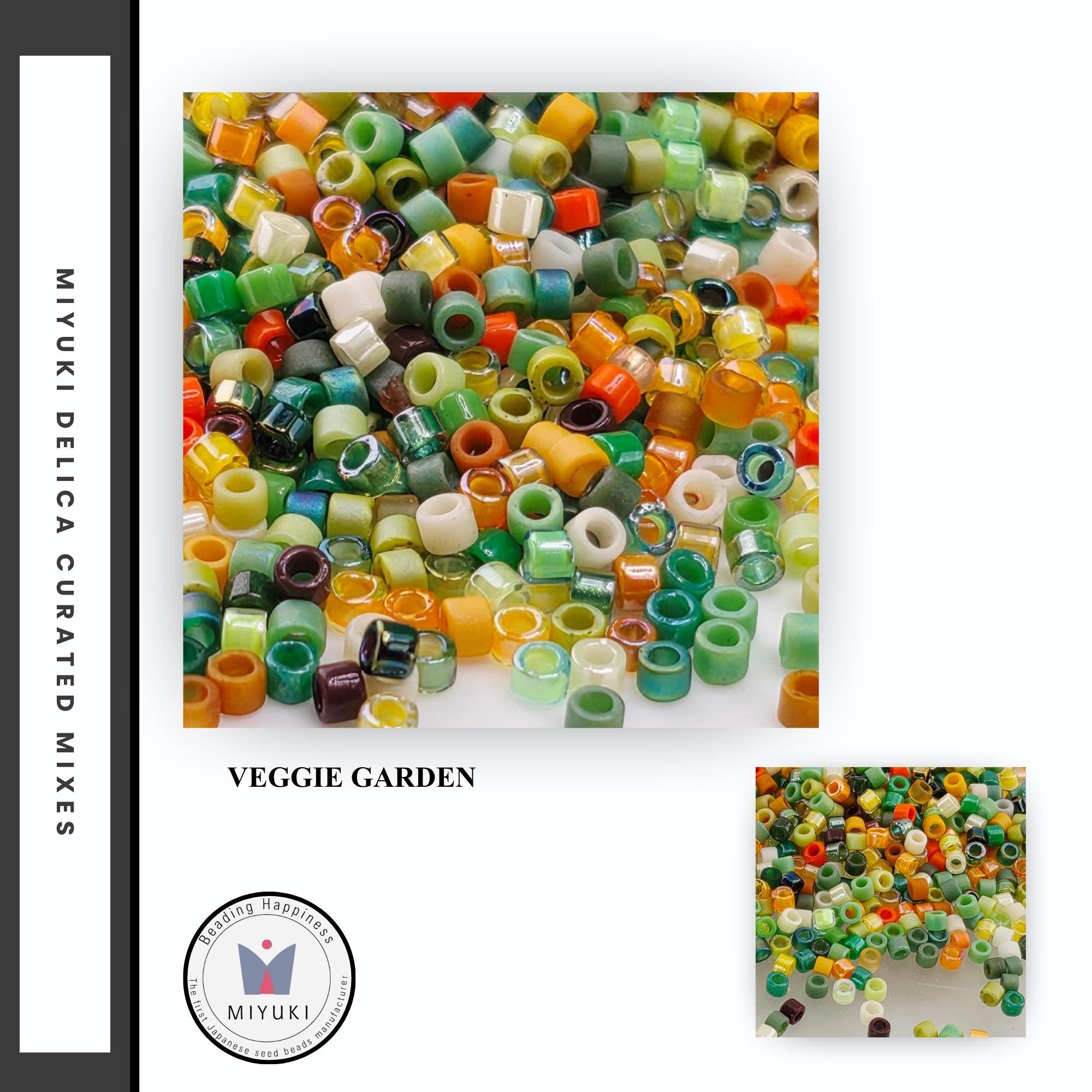 The image is a collage of multiple images featuring a variety of colorful beads, including green, orange, and yellow beads, arranged in a visually appealing manner.