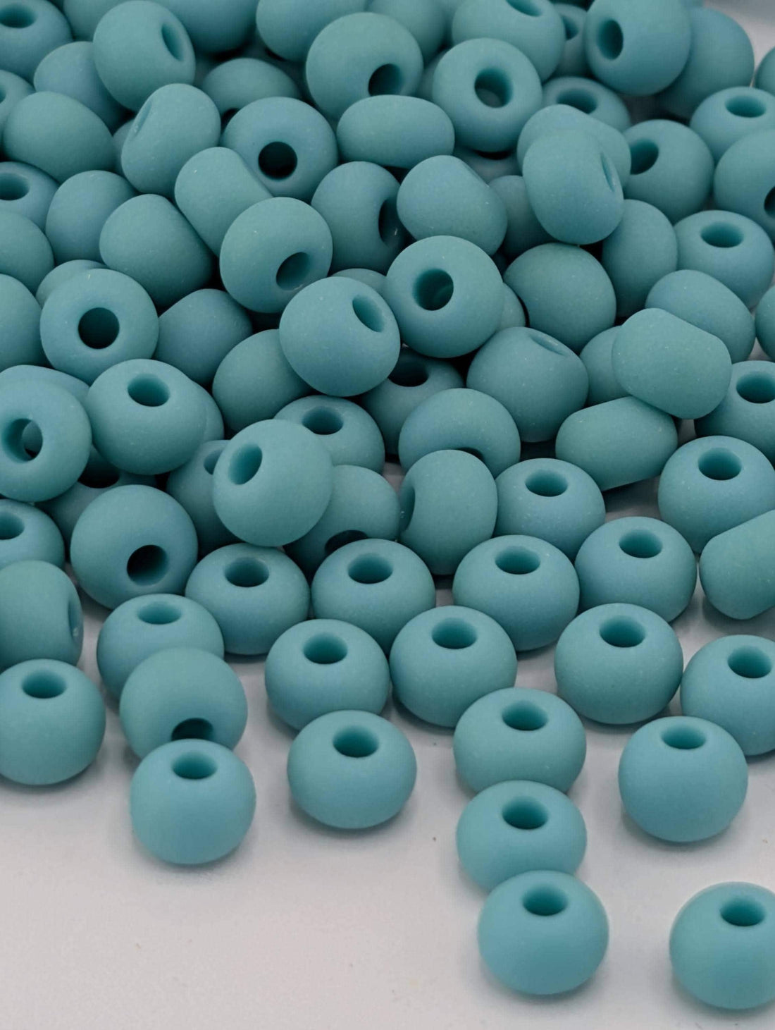 Opaque Turquoise Green Matte | Size 6 | 20g Tube | Preciosa-Ornela Glass Seed Beads