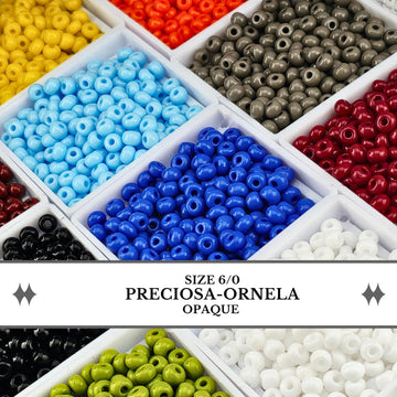 Preciosa-Ornela Opaque Size 6 Tubes Approx 20g