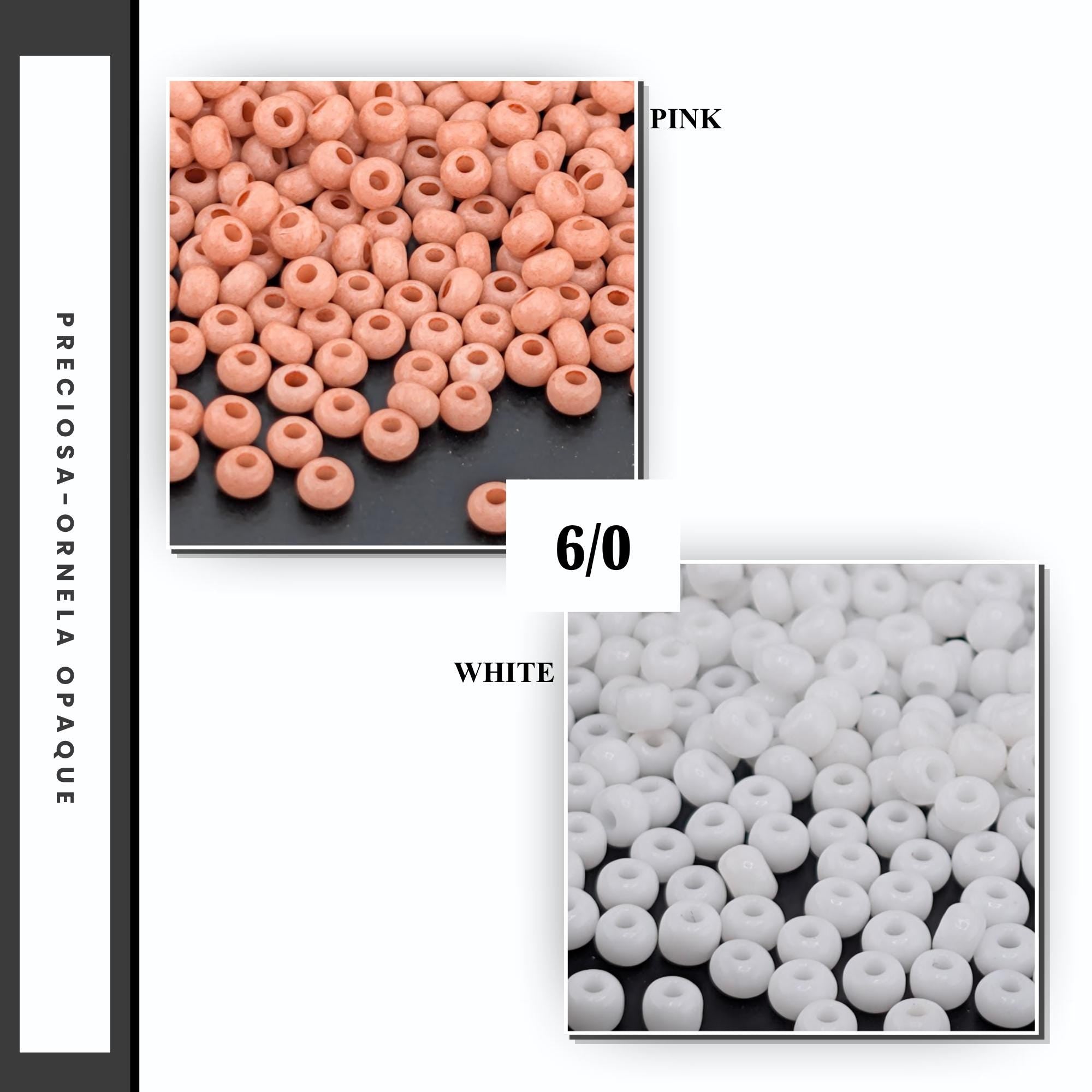 Preciosa-Ornela Opaque Size 6 Tubes Approx 20g