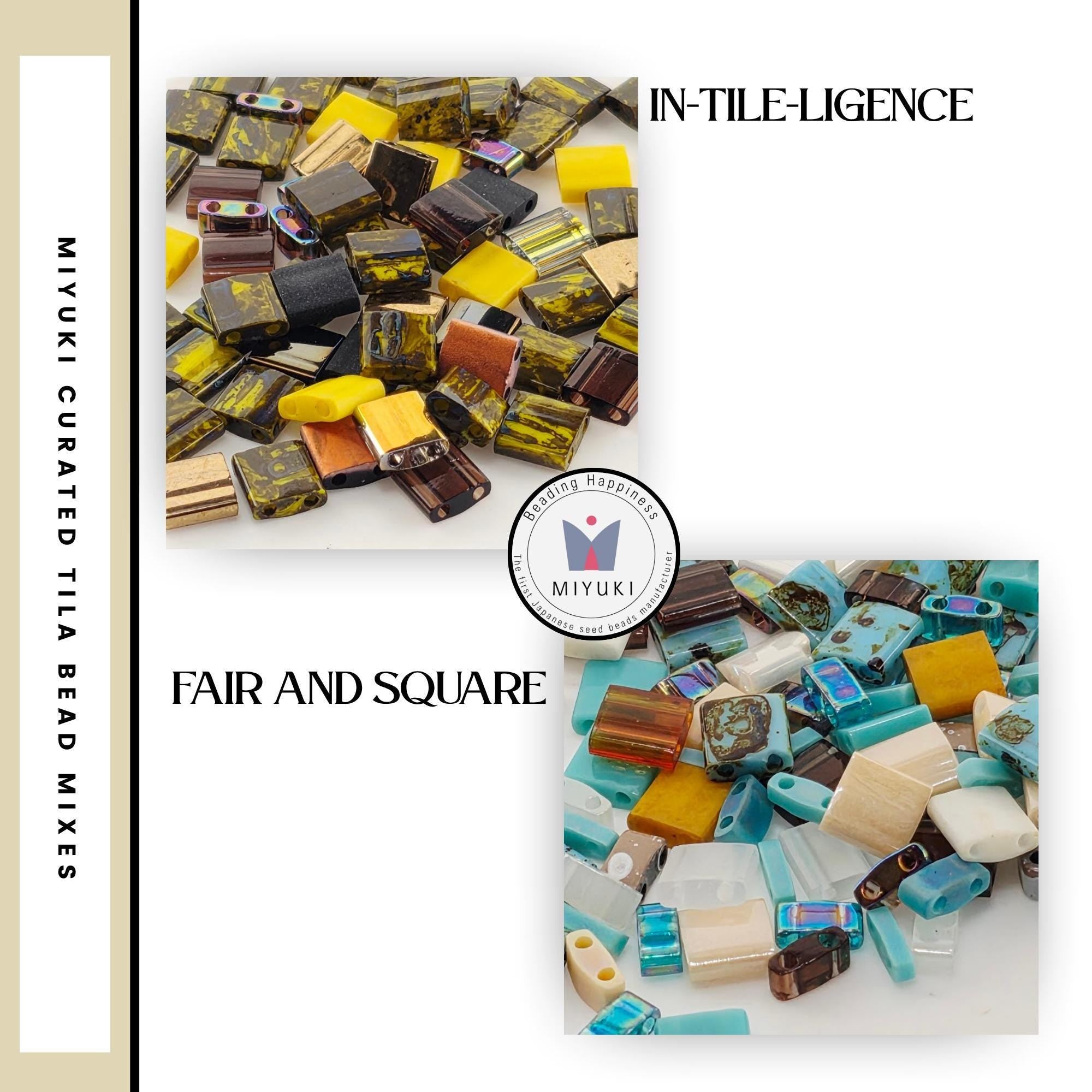 Miyuki Tila, Half-Tila & Quarter-Tila Bead Mixes | 7.5g