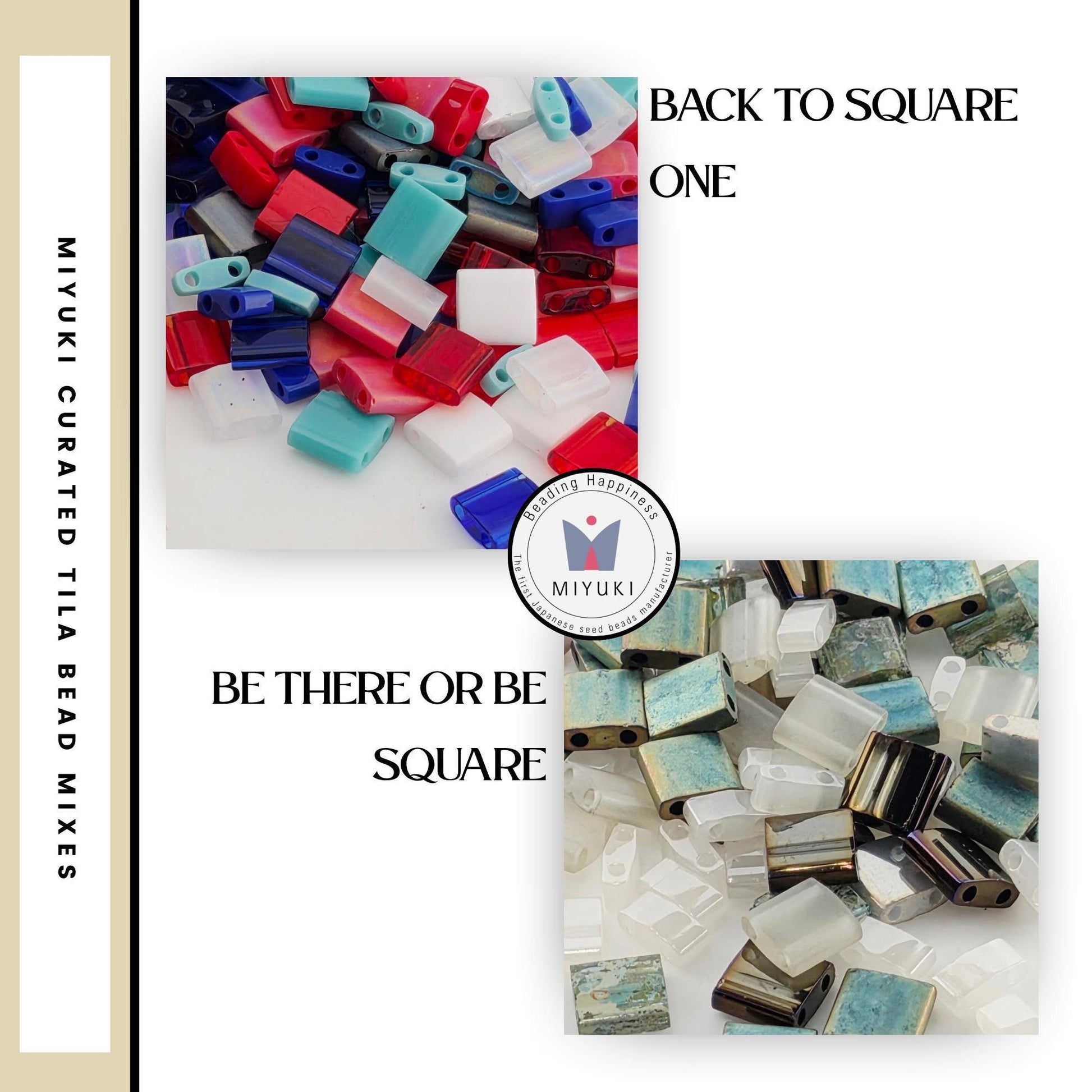 Miyuki Tila, Half-Tila & Quarter-Tila Bead Mixes | 7.5g