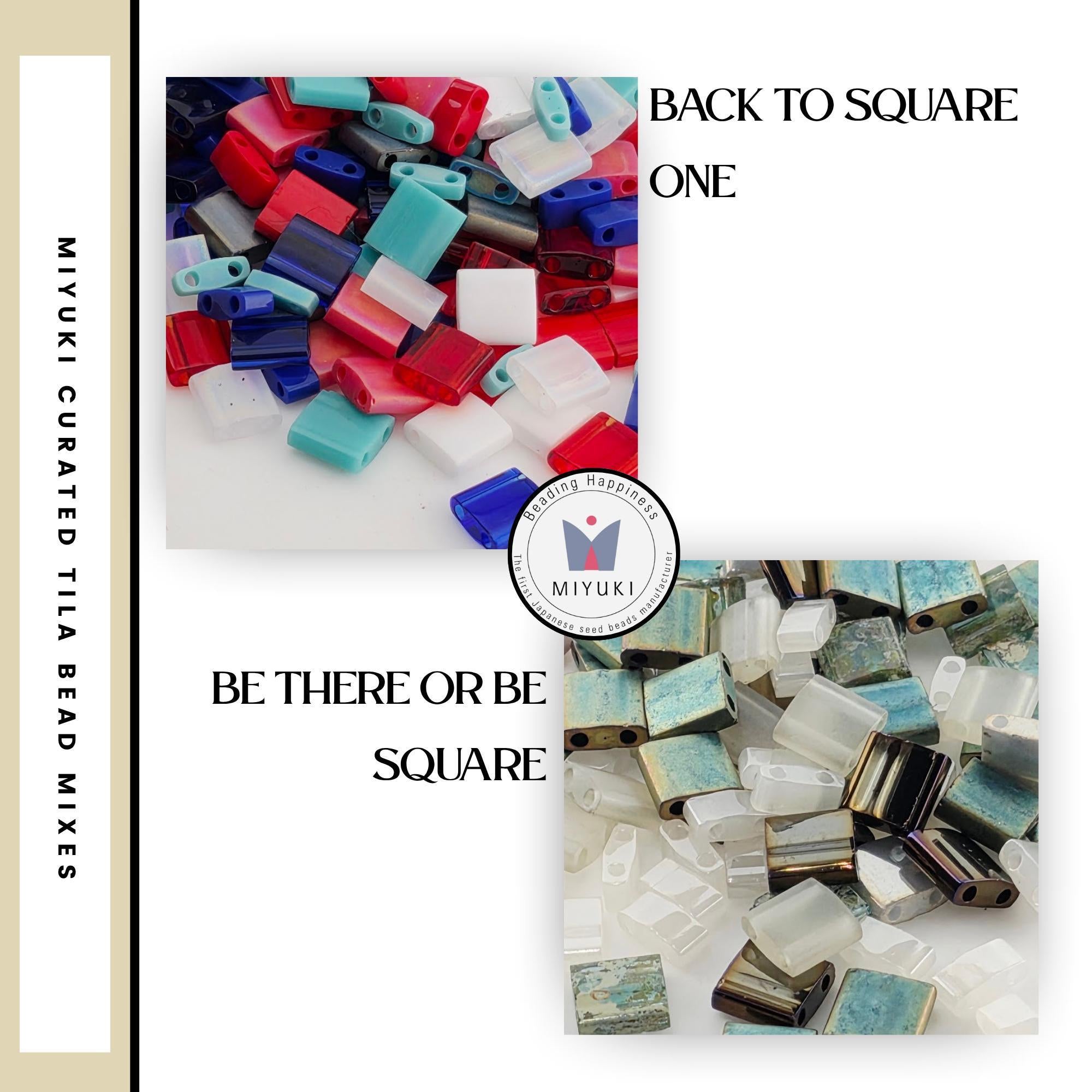 Miyuki Tila, Half-Tila & Quarter-Tila Bead Mixes | 7.5g